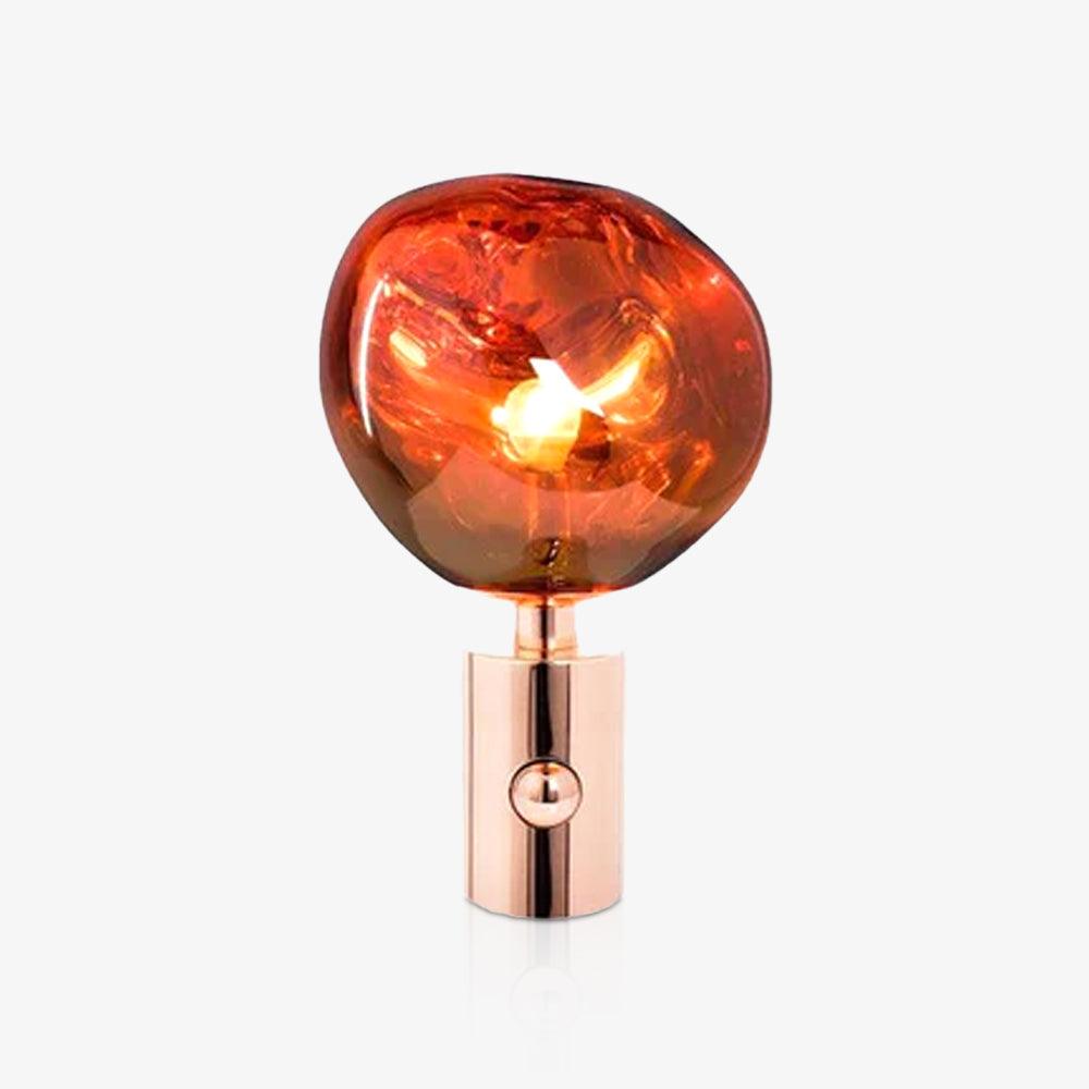 Lava Table Lamp | Metal & PVC | Gold, Rose Gold, Smoky Gray, Silver
