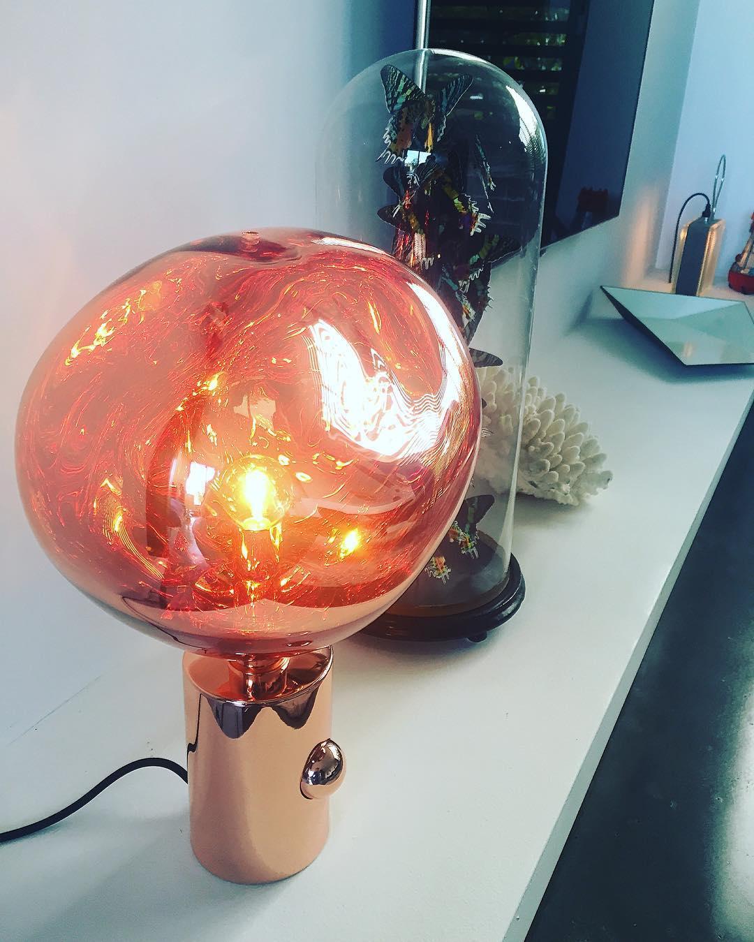 Lava Table Lamp | Metal & PVC | Gold, Rose Gold, Smoky Gray, Silver