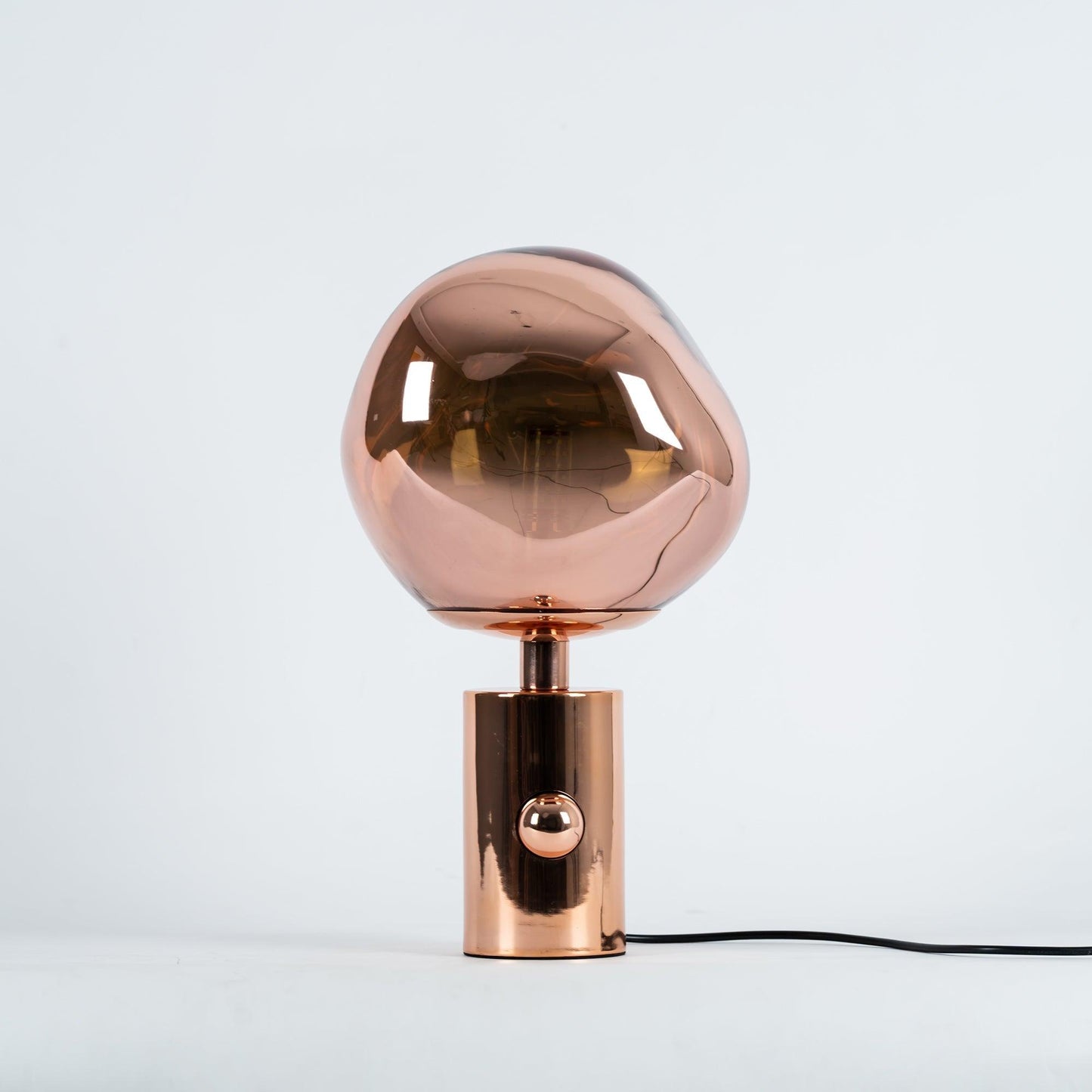 Lava Table Lamp | Metal & PVC | Gold, Rose Gold, Smoky Gray, Silver
