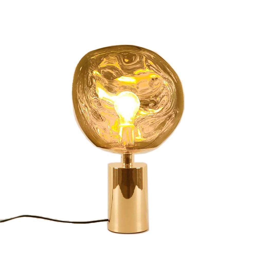 Lava Table Lamp | Metal & PVC | Gold, Rose Gold, Smoky Gray, Silver