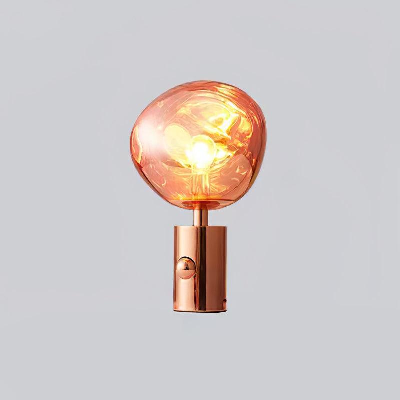 Lava Table Lamp | Metal & PVC | Gold, Rose Gold, Smoky Gray, Silver