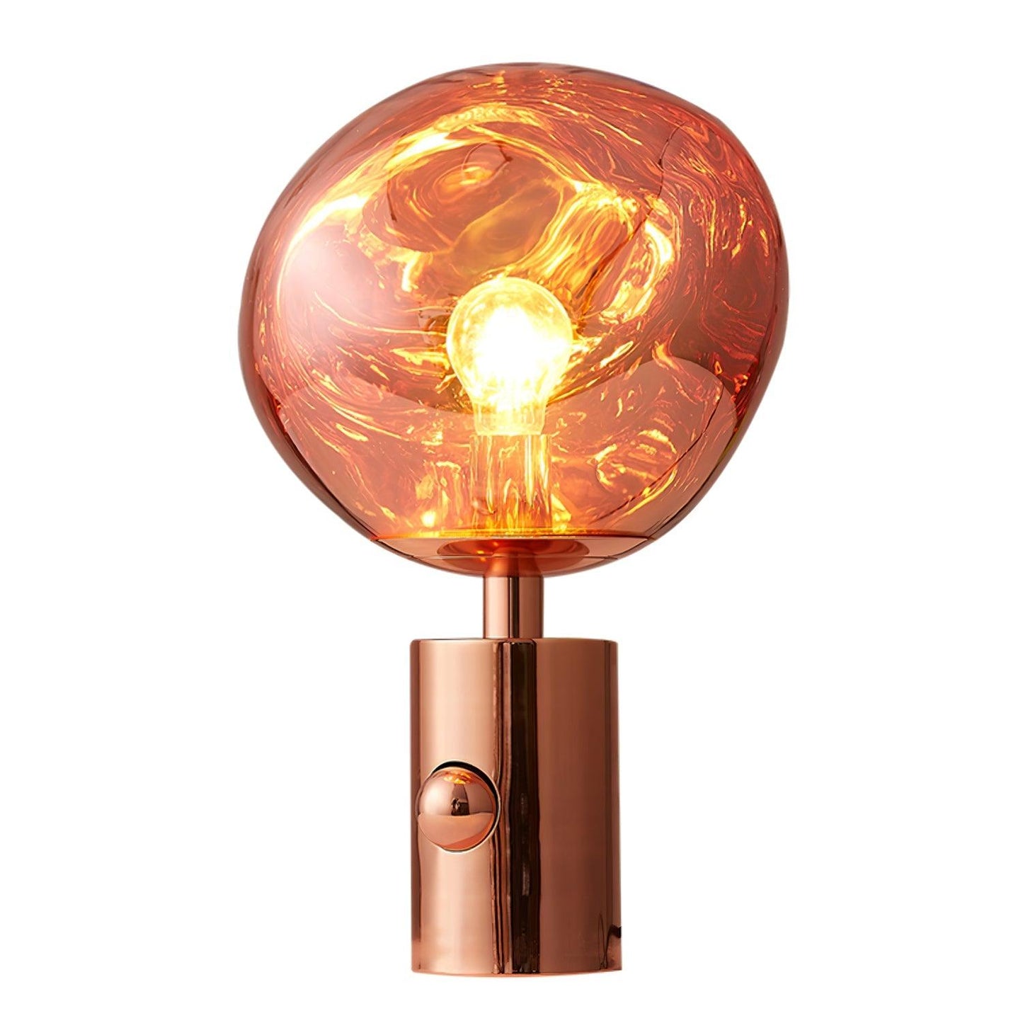 Lava Table Lamp | Metal & PVC | Gold, Rose Gold, Smoky Gray, Silver