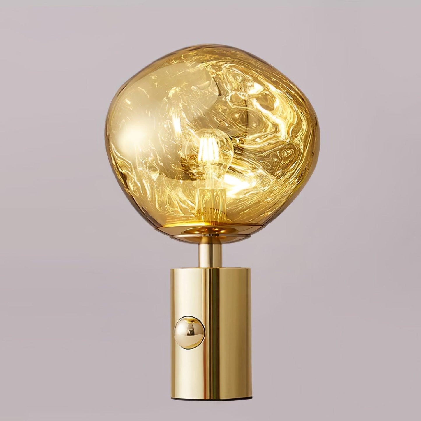 Lava Table Lamp | Metal & PVC | Gold, Rose Gold, Smoky Gray, Silver