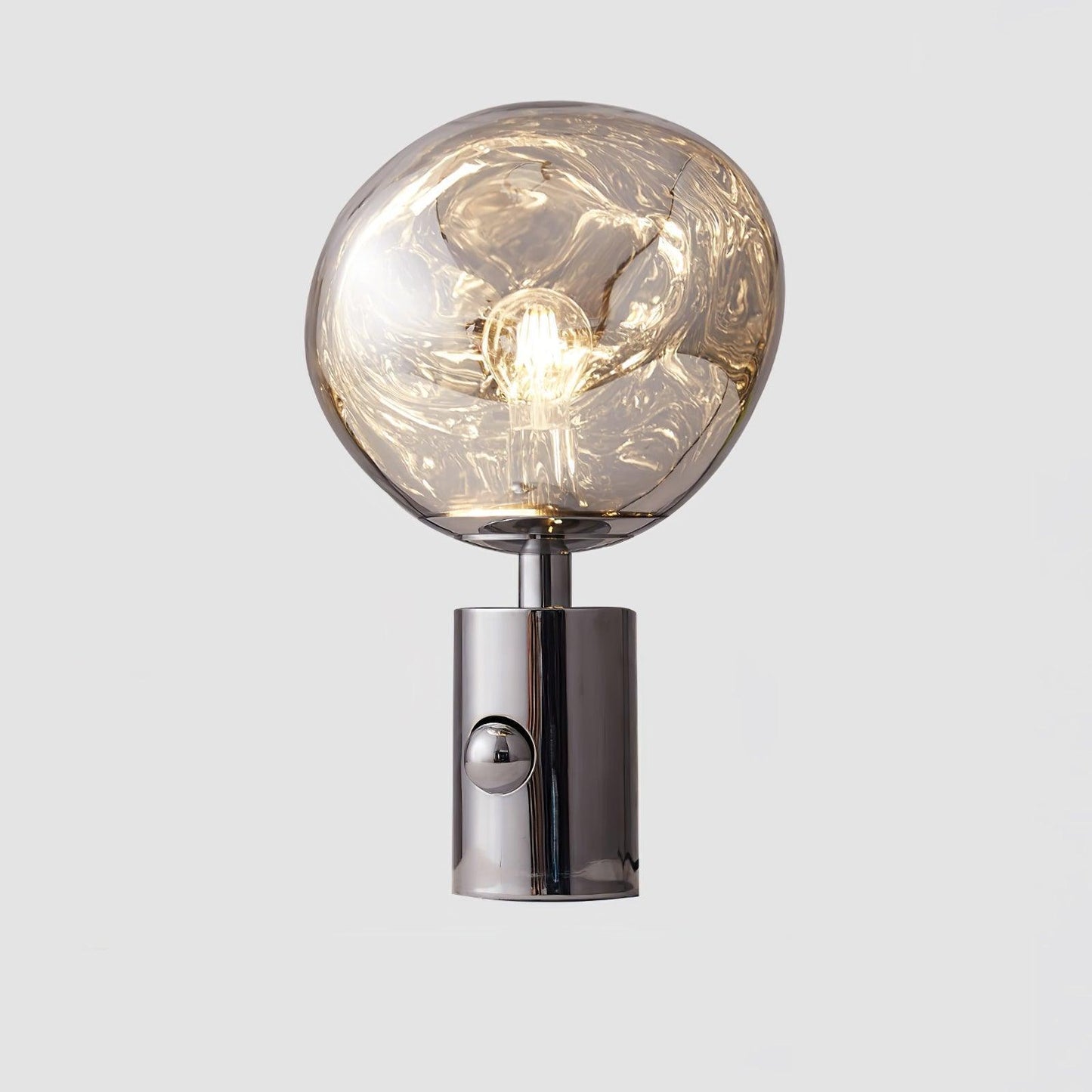 Lava Table Lamp | Metal & PVC | Gold, Rose Gold, Smoky Gray, Silver