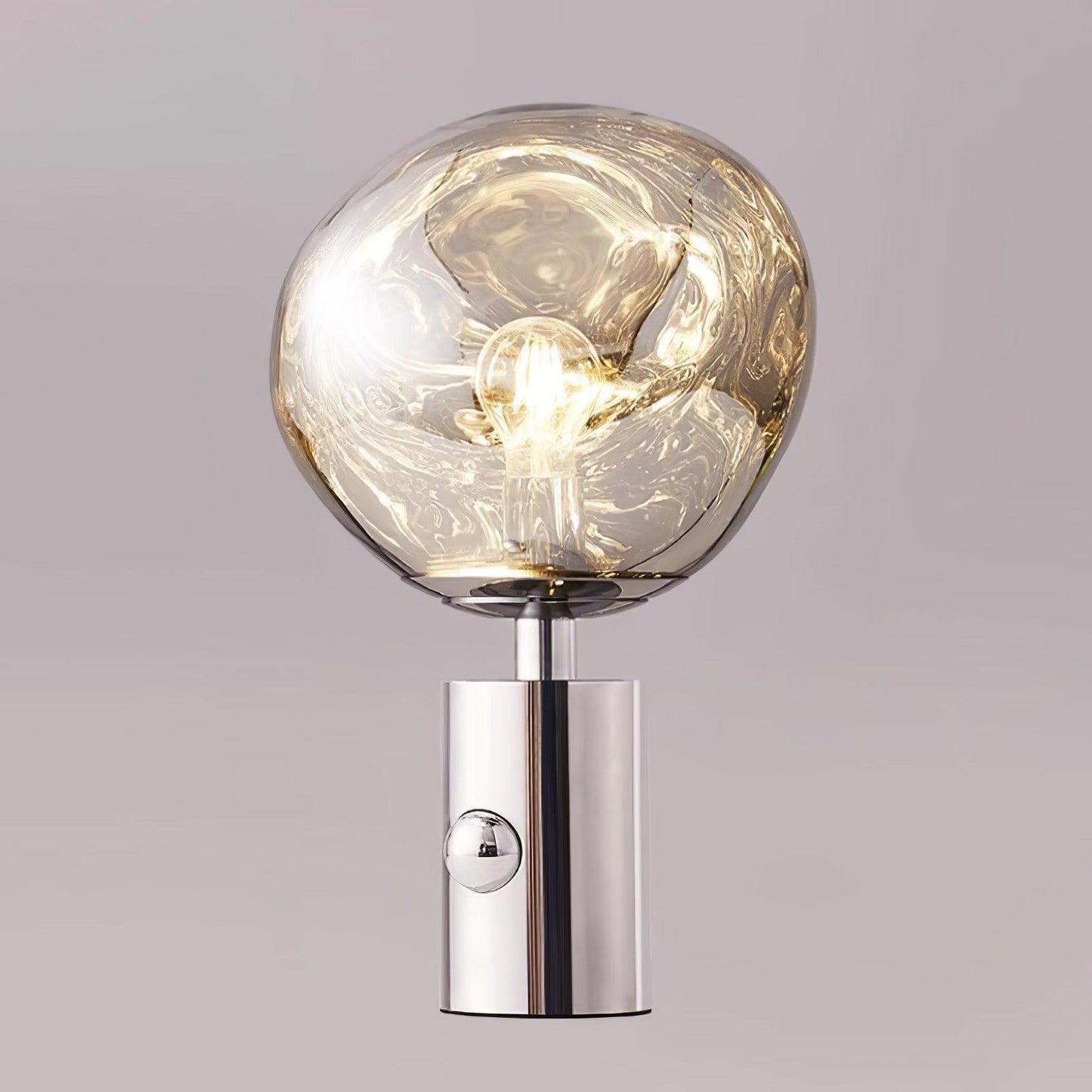Lava Table Lamp | Metal & PVC | Gold, Rose Gold, Smoky Gray, Silver