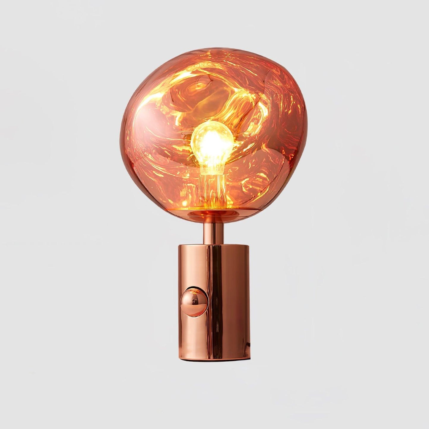 Lava Table Lamp | Metal & PVC | Gold, Rose Gold, Smoky Gray, Silver
