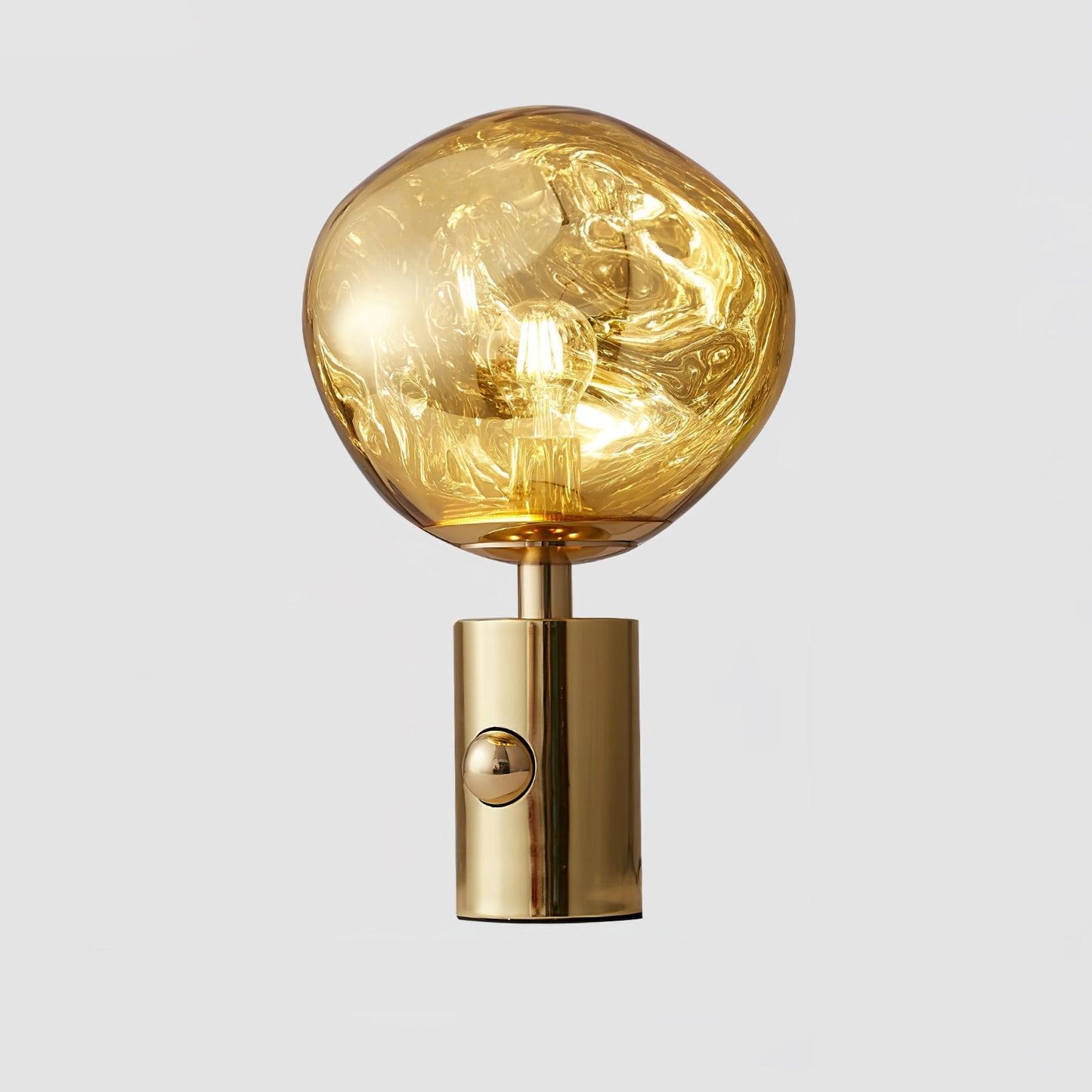 Lava Table Lamp | Metal & PVC | Gold, Rose Gold, Smoky Gray, Silver