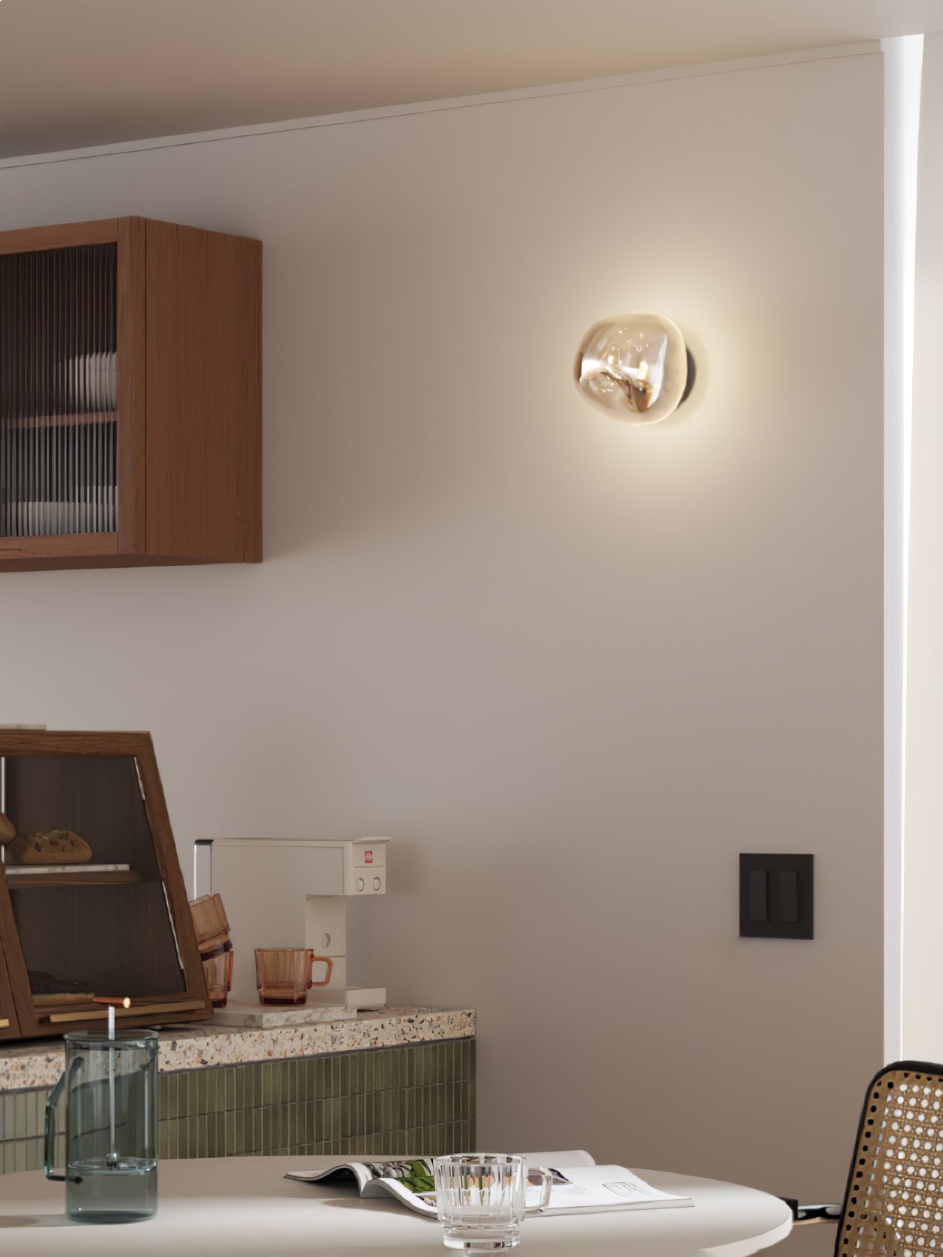 Lava Wall Lamp | Metal, PVC | Chrome, Rose Gold, Gold, Smoke Grey, Silver