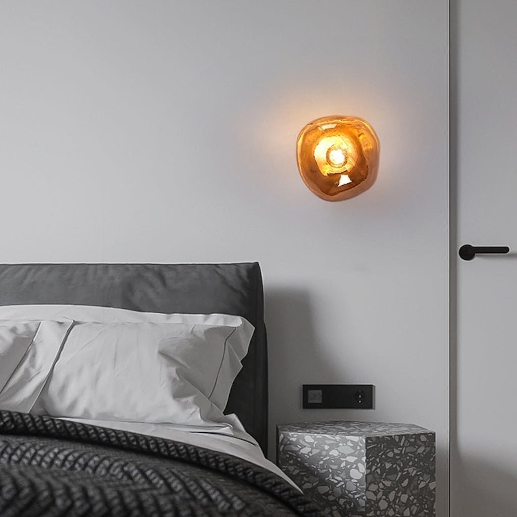 Lava Wall Lamp | Metal, PVC | Chrome, Rose Gold, Gold, Smoke Grey, Silver