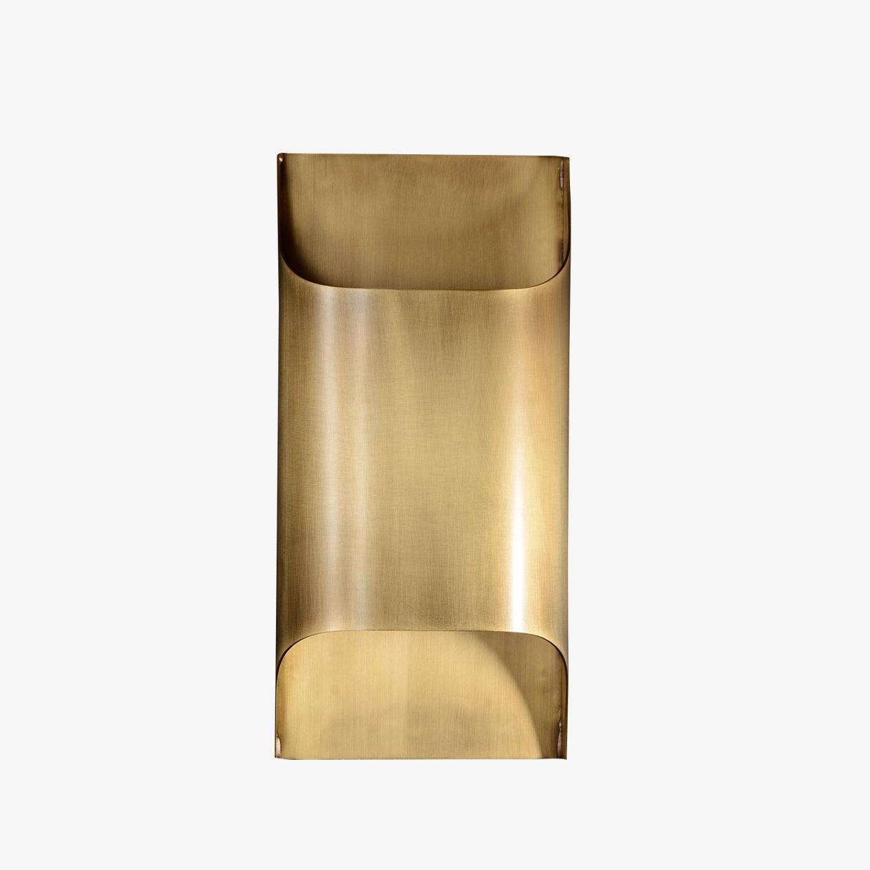 Brass Wall Lamp | Shiny Oil Varnish Finish | 25cm Diameter