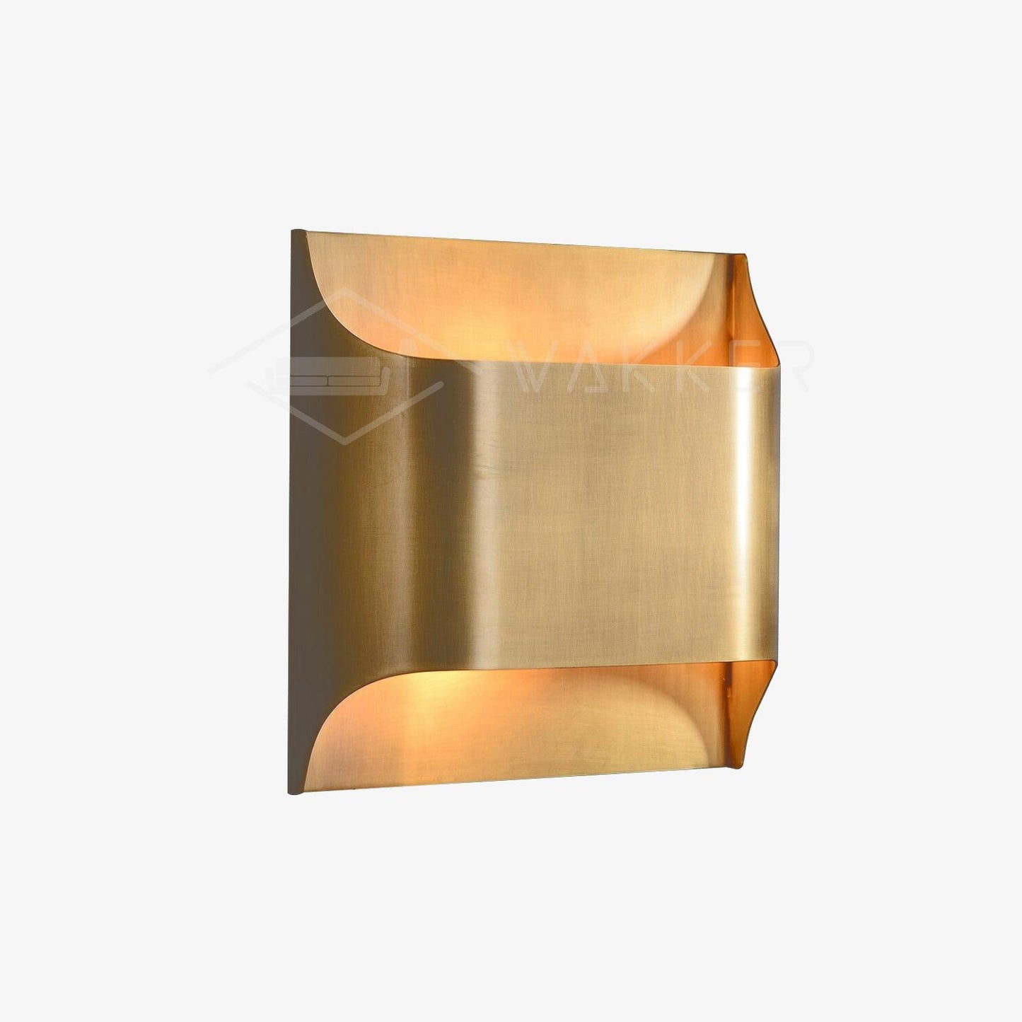 Brass Wall Lamp | Shiny Oil Varnish Finish | 25cm Diameter