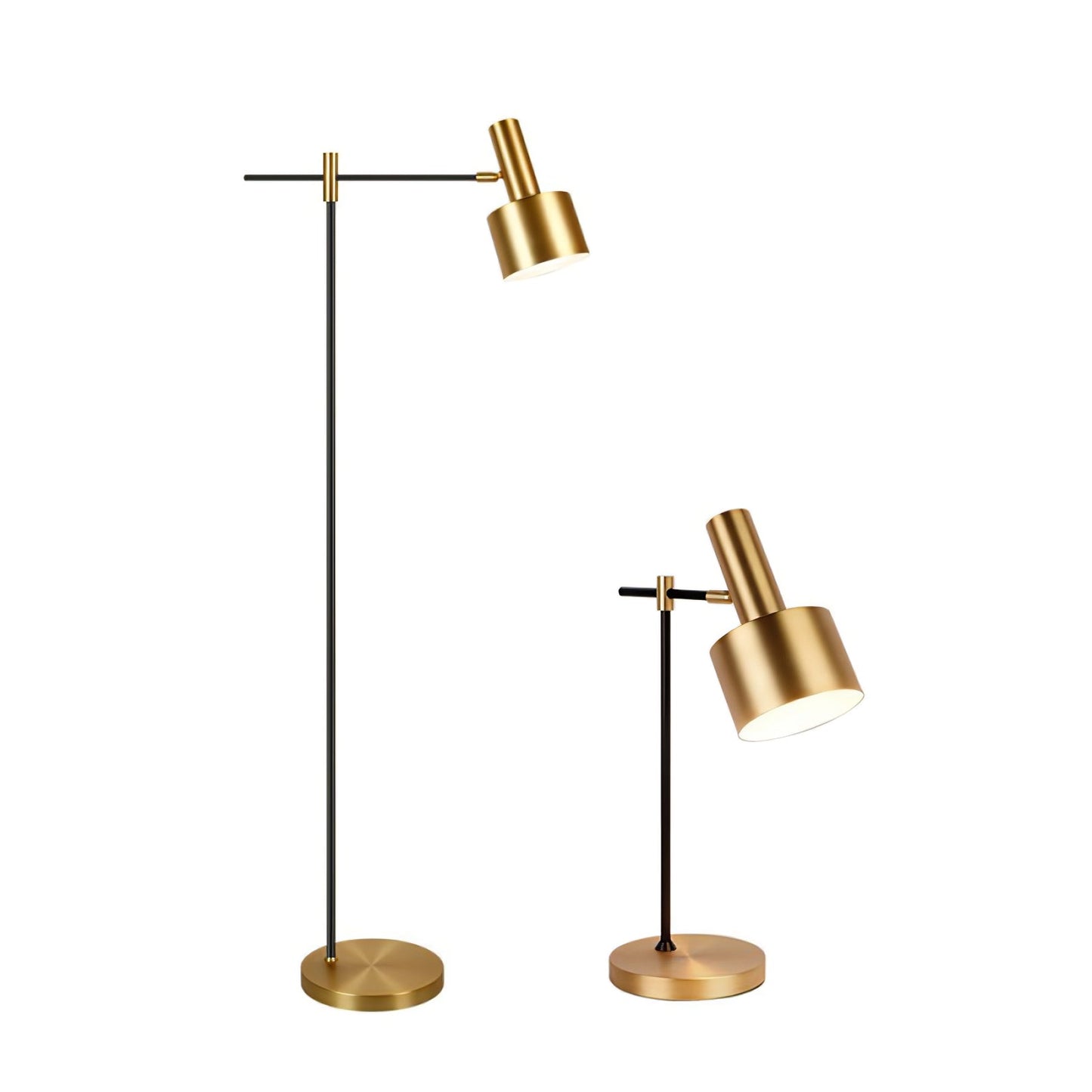Lento Table Lamp | Polished Gold Finish | Black