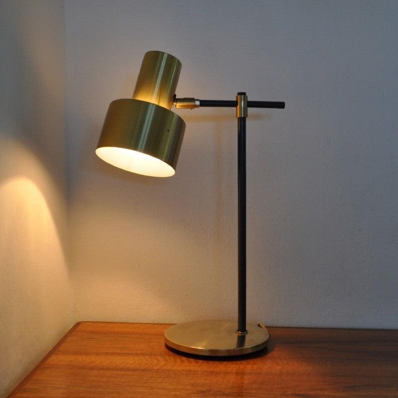 Lento Table Lamp | Polished Gold Finish | Black