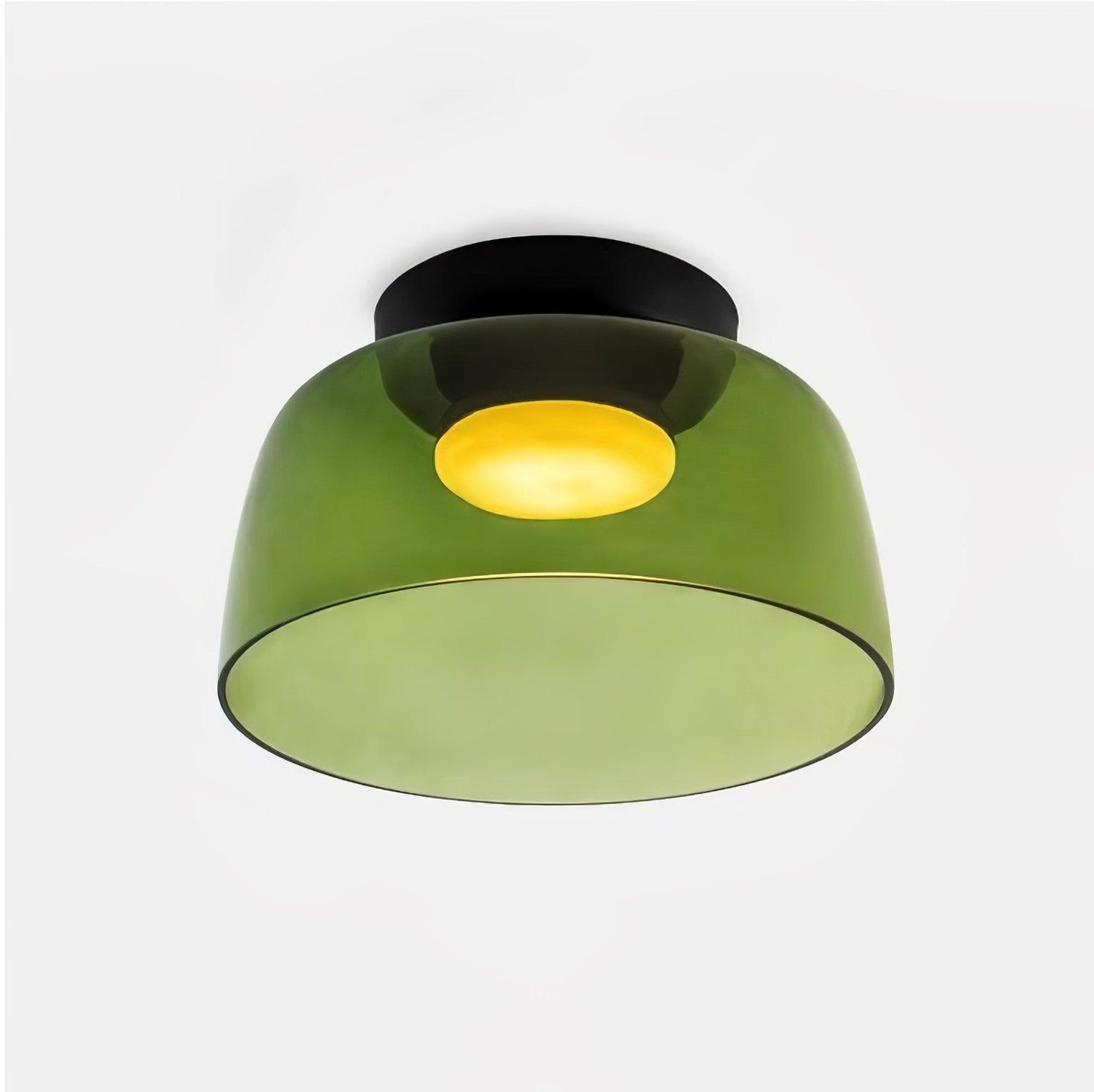 Levels Ceiling Light | Glass & Metal | Black, Smoke Grey, Green, Orange
