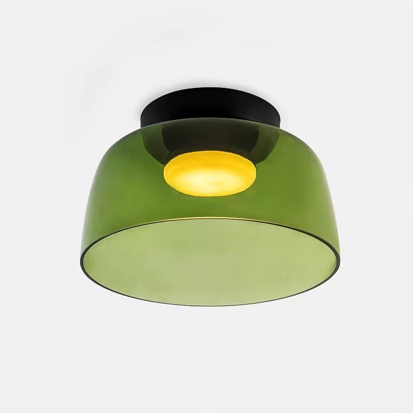 Levels Ceiling Light | Glass & Metal | Black, Smoke Grey, Green, Orange