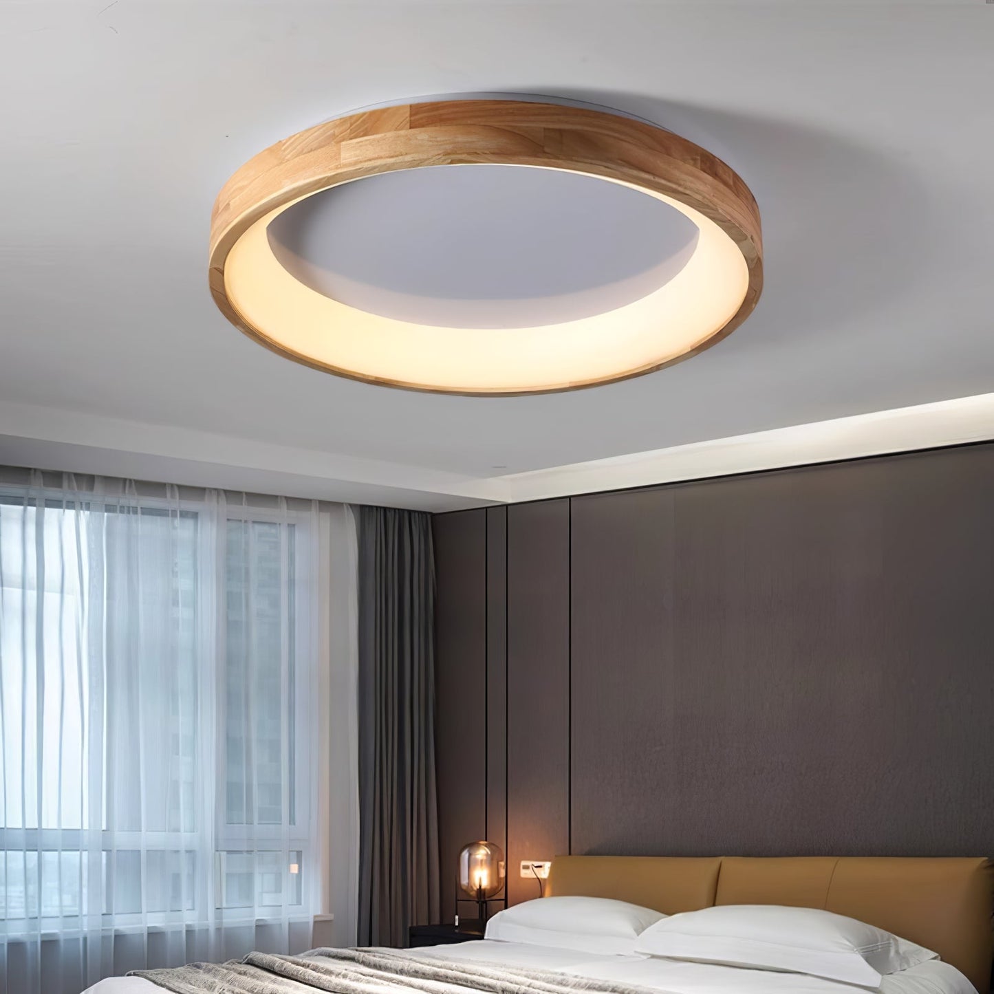 Ligna Square Ceiling Light | Wood & Acrylic | Various Sizes
