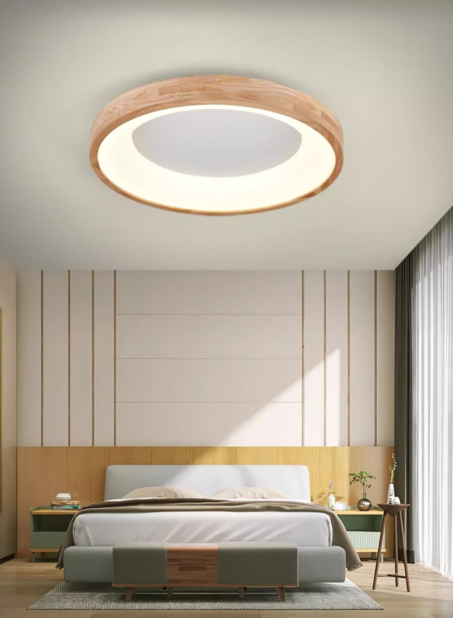 Ligna Square Ceiling Light | Wood & Acrylic | Various Sizes