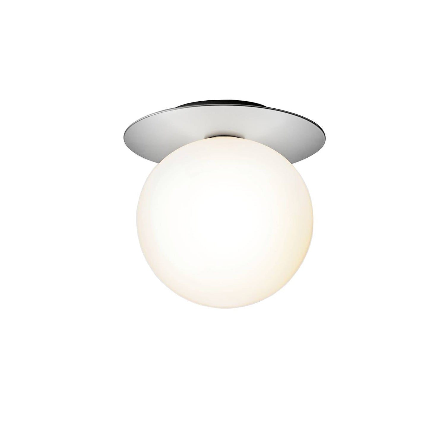 Lunara Wall Lamp | Metal, Brass, Glass | White, Clear