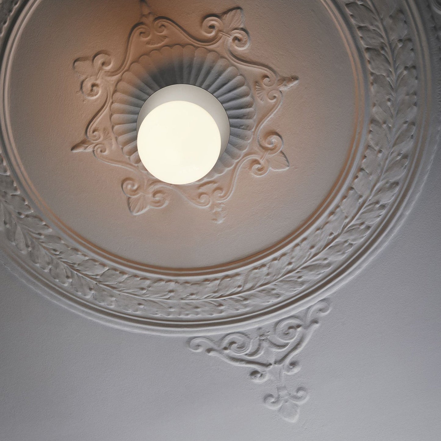Lunara Wall Lamp | Metal, Brass, Glass | White, Clear