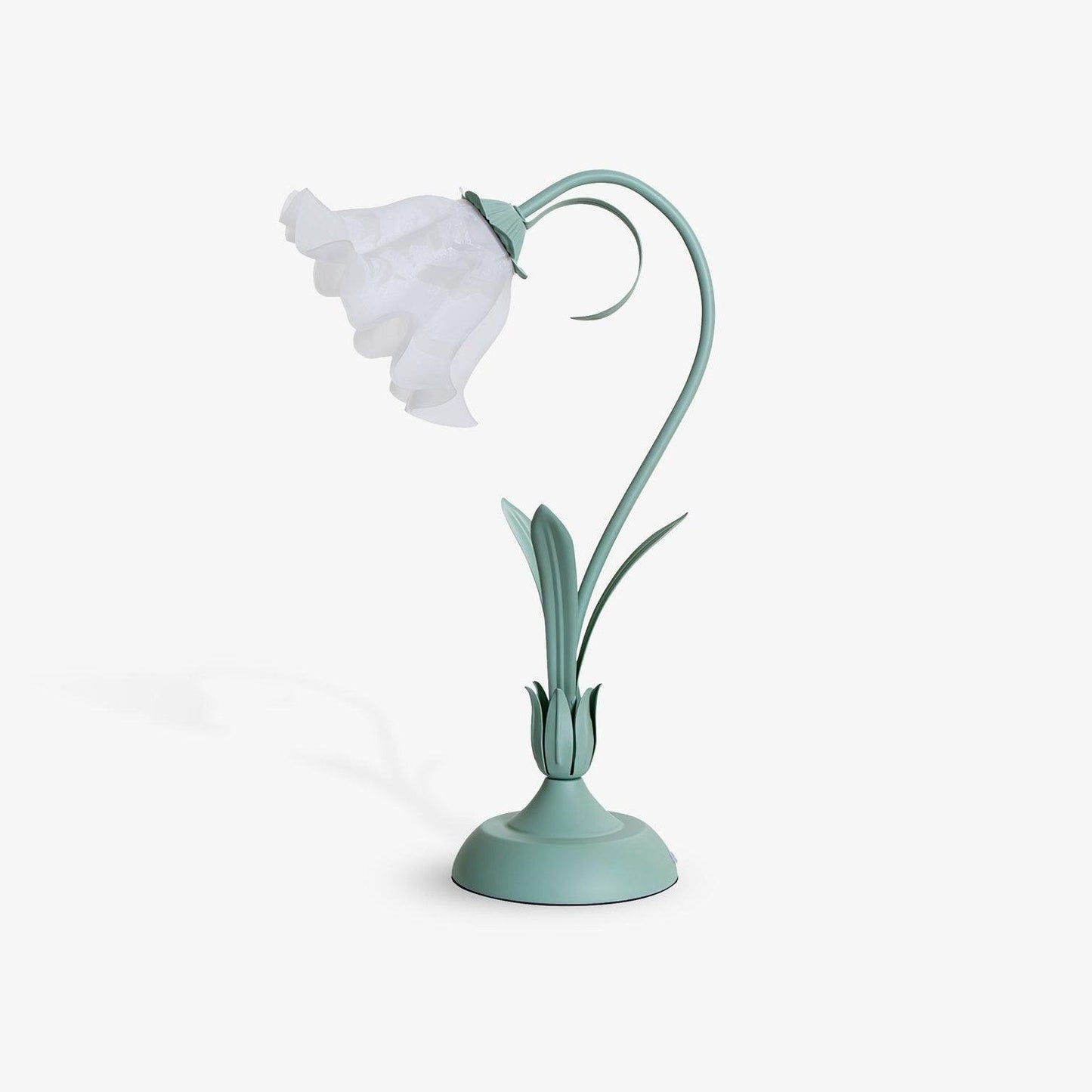 Lily of the Valley Table Lamp | Gold-Tone Metal & Glass | 30cm Diameter