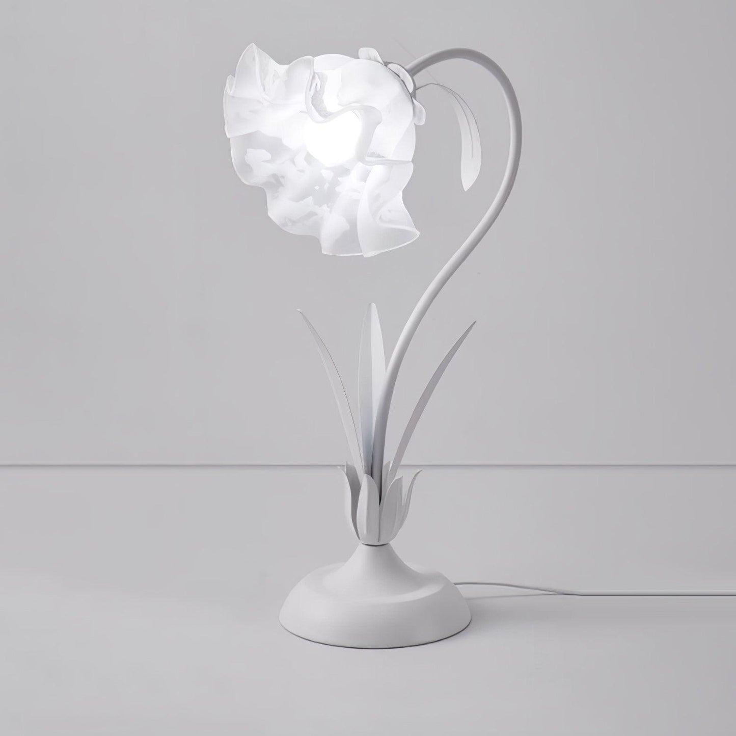 Lily of the Valley Table Lamp | Gold-Tone Metal & Glass | 30cm Diameter