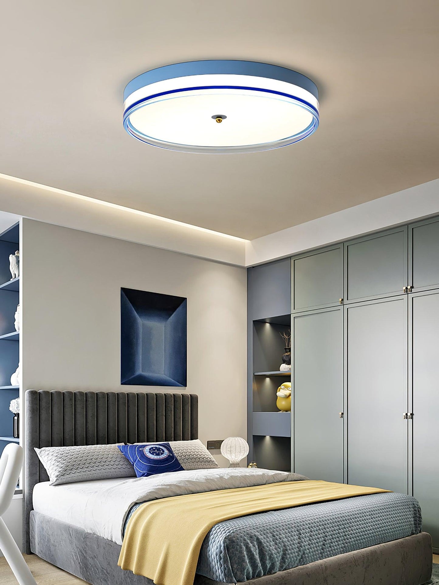 Lindby Ceiling Light | LED Acrylic | White, Black, Blue, Gold