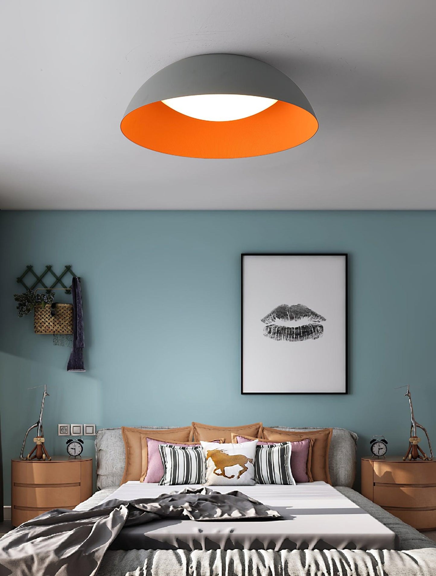 Lindby Juliven LED Ceiling Light | Aluminum & Metal | Black & Gold