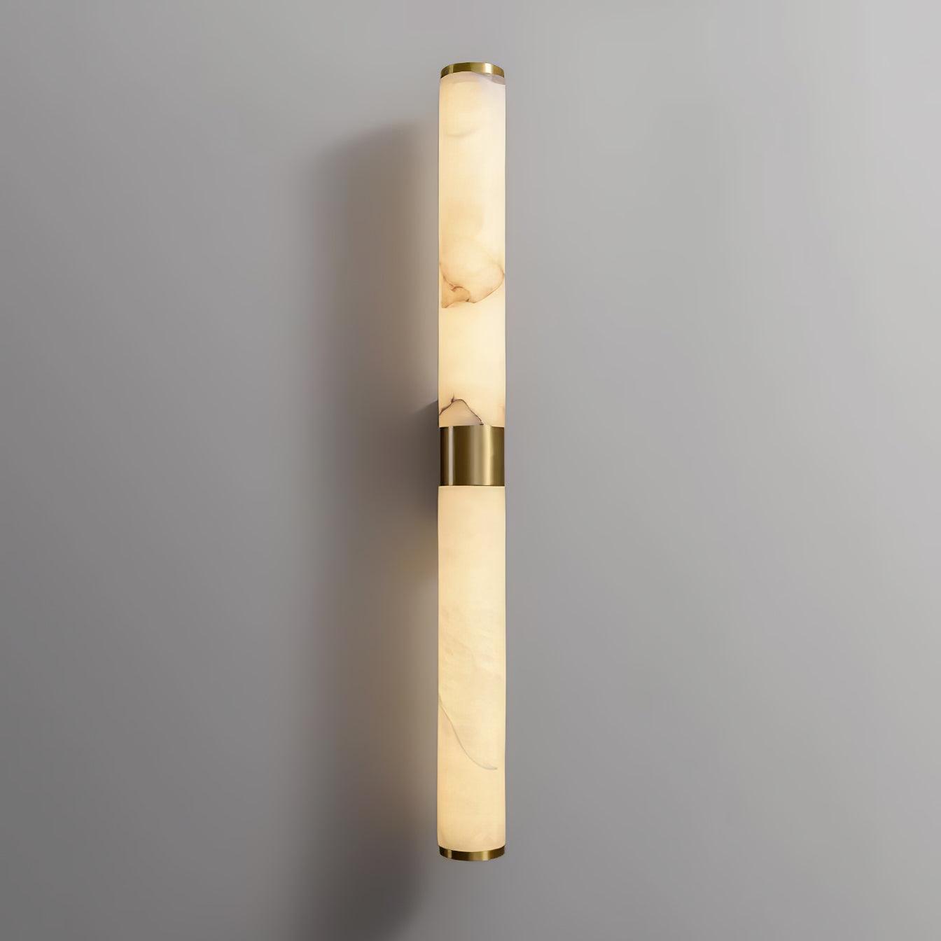 Line Alabaster Wall Light | Brass & Alabaster | White