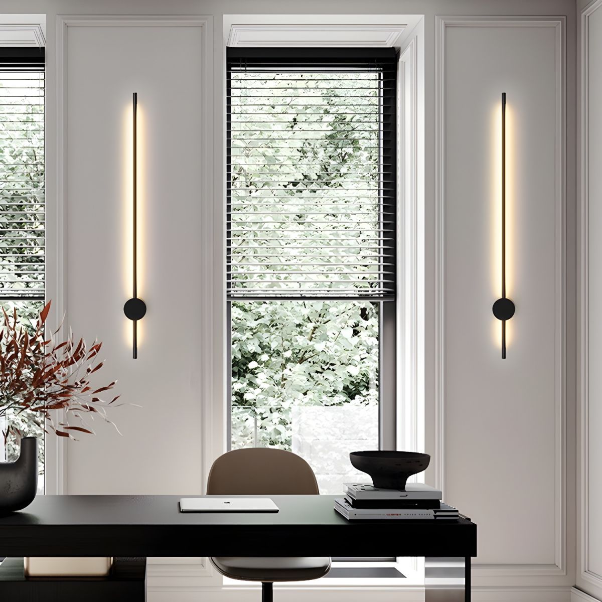 LED Wall Light Set | Metal & Acrylic | Set of 2