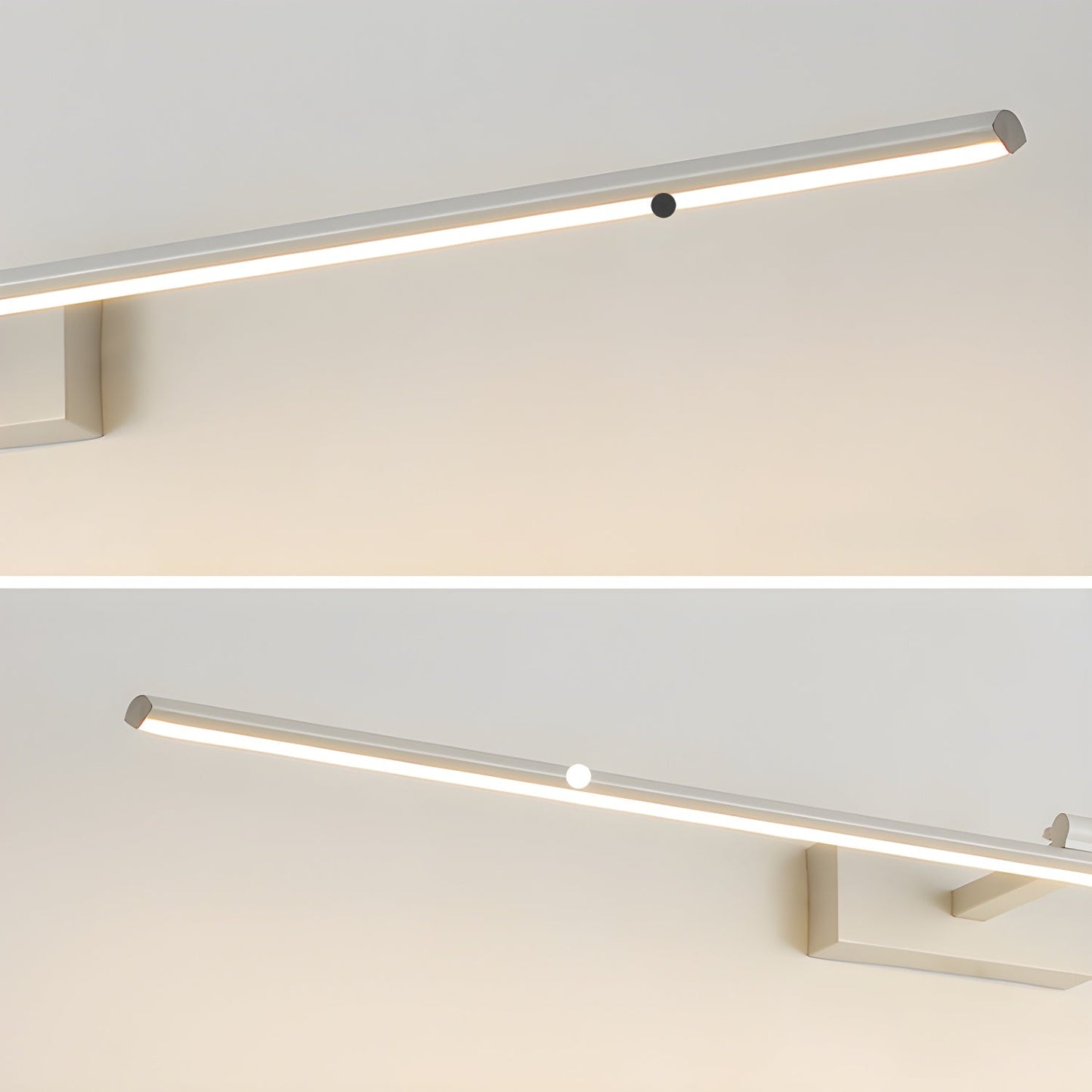 Linear Bathroom Wall Lamp | Aluminum | Black/White