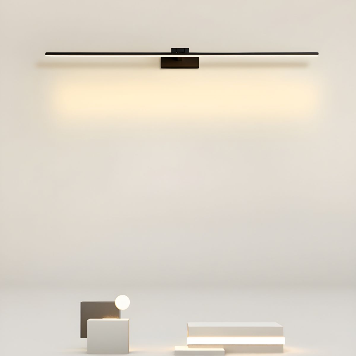Linear Bathroom Wall Lamp | Aluminum | Black/White