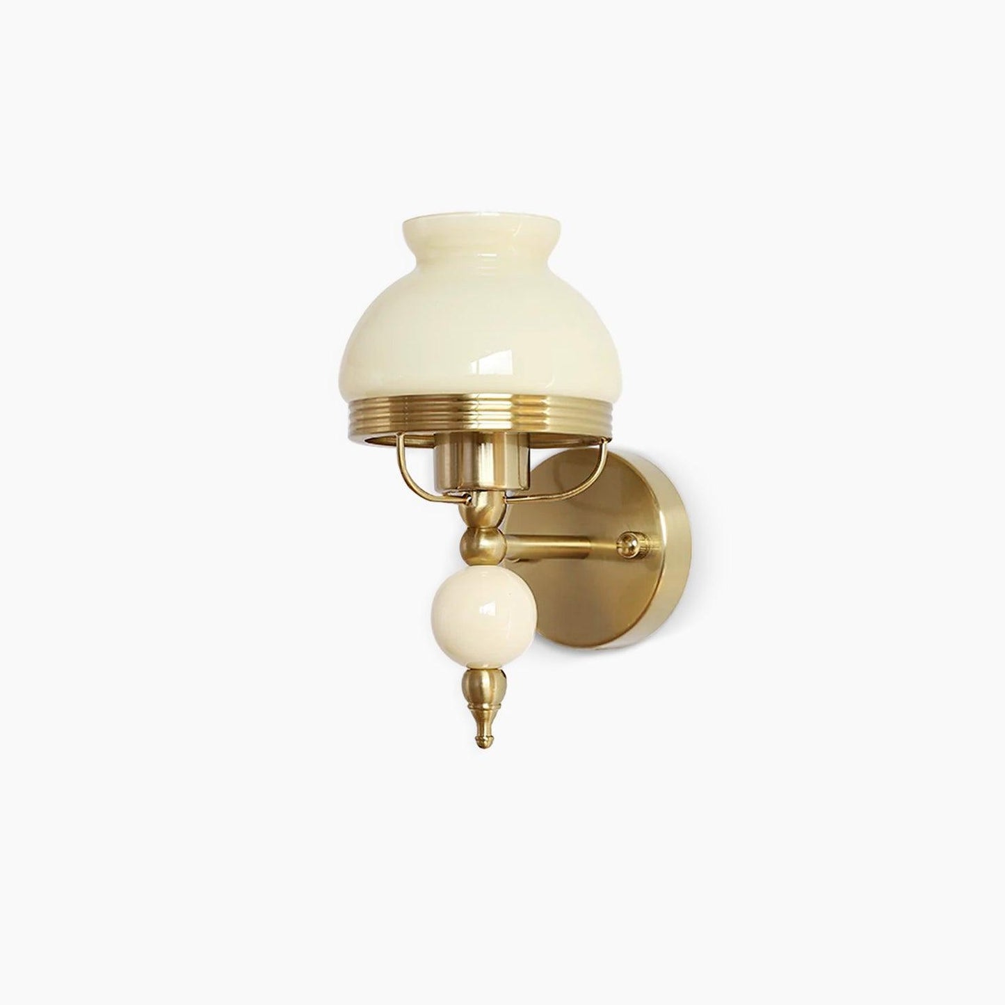 Loa Glass Wall Lamp | Iron & Glass | Gold, Beige or Pink