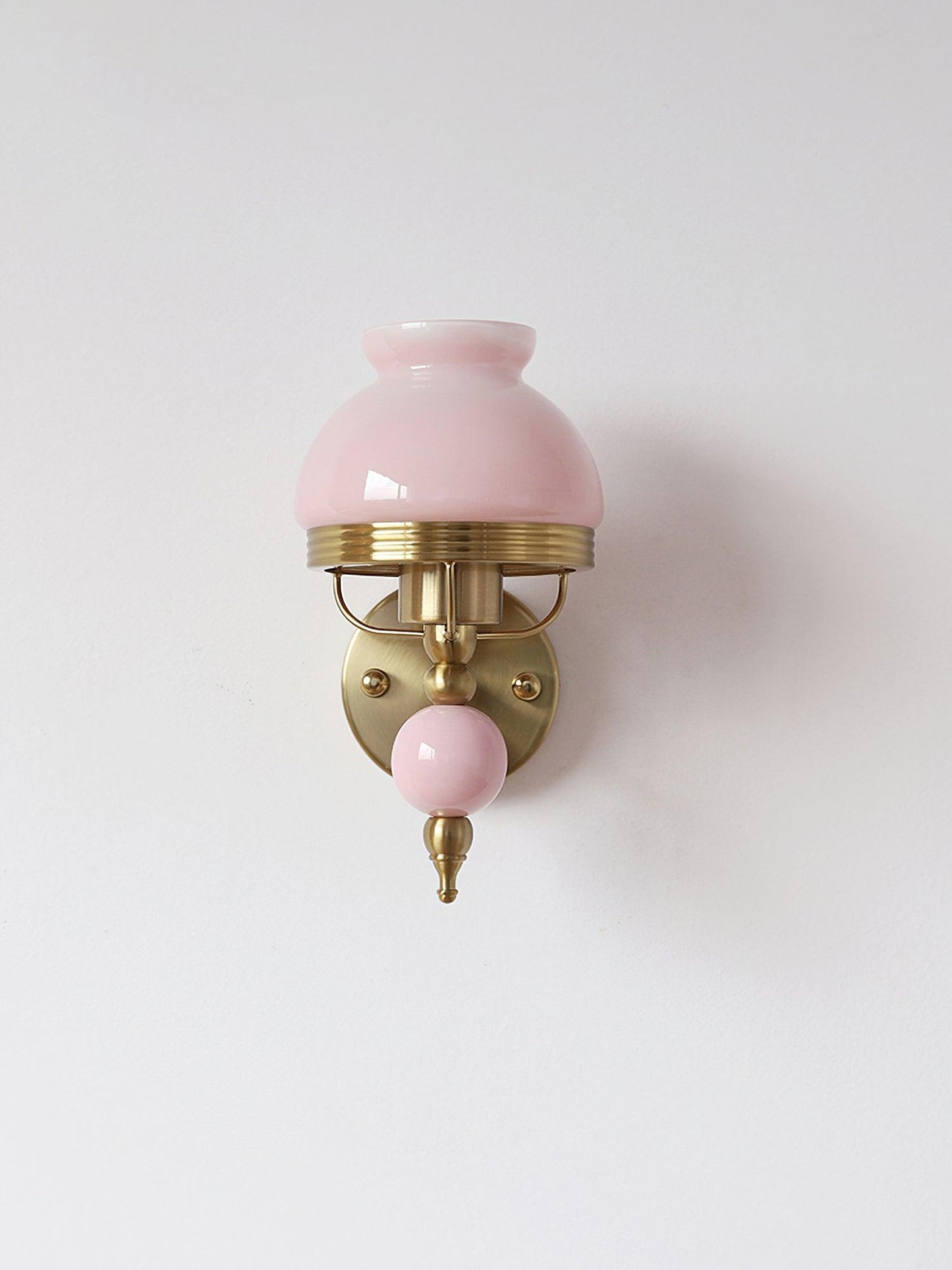 Loa Glass Wall Lamp | Iron & Glass | Gold, Beige or Pink