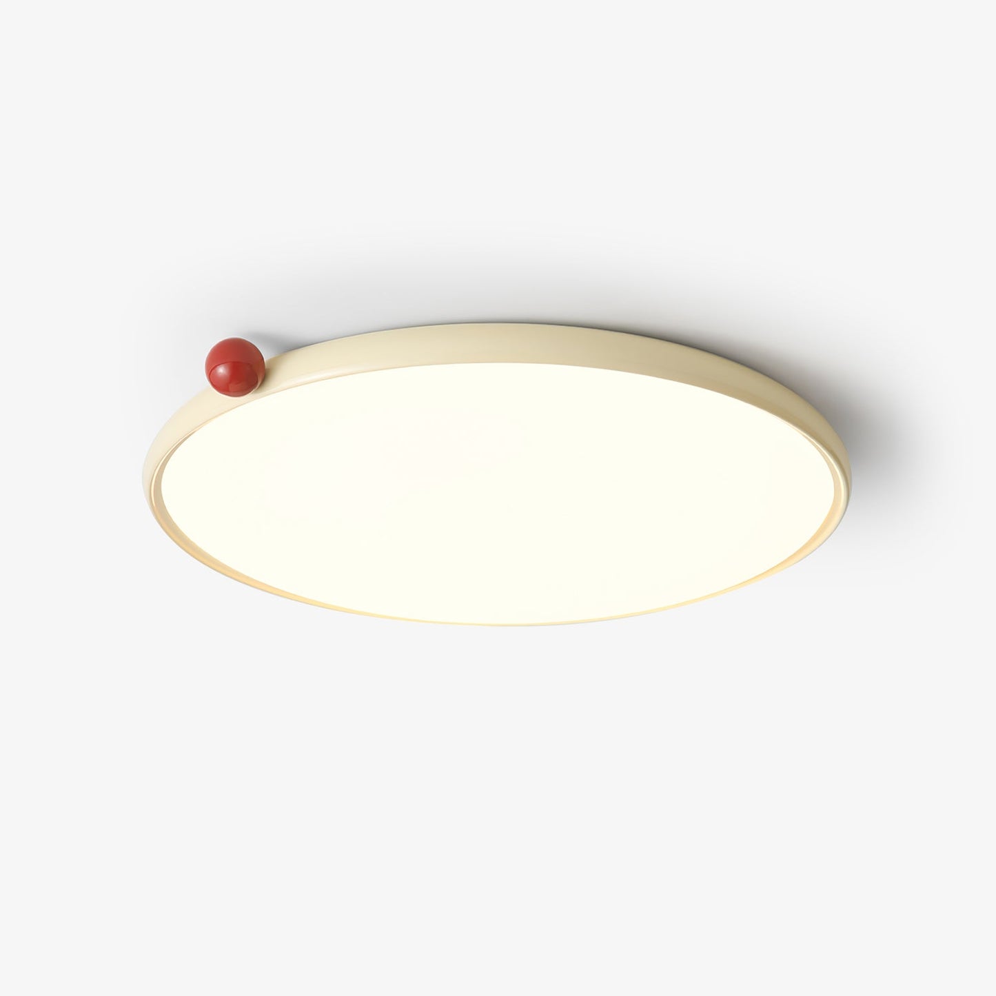 Lola Ceiling Lamp | Round Design | Red Accents