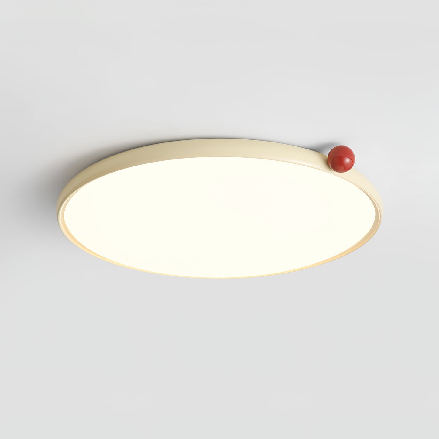 Lola Ceiling Lamp | Round Design | Red Accents