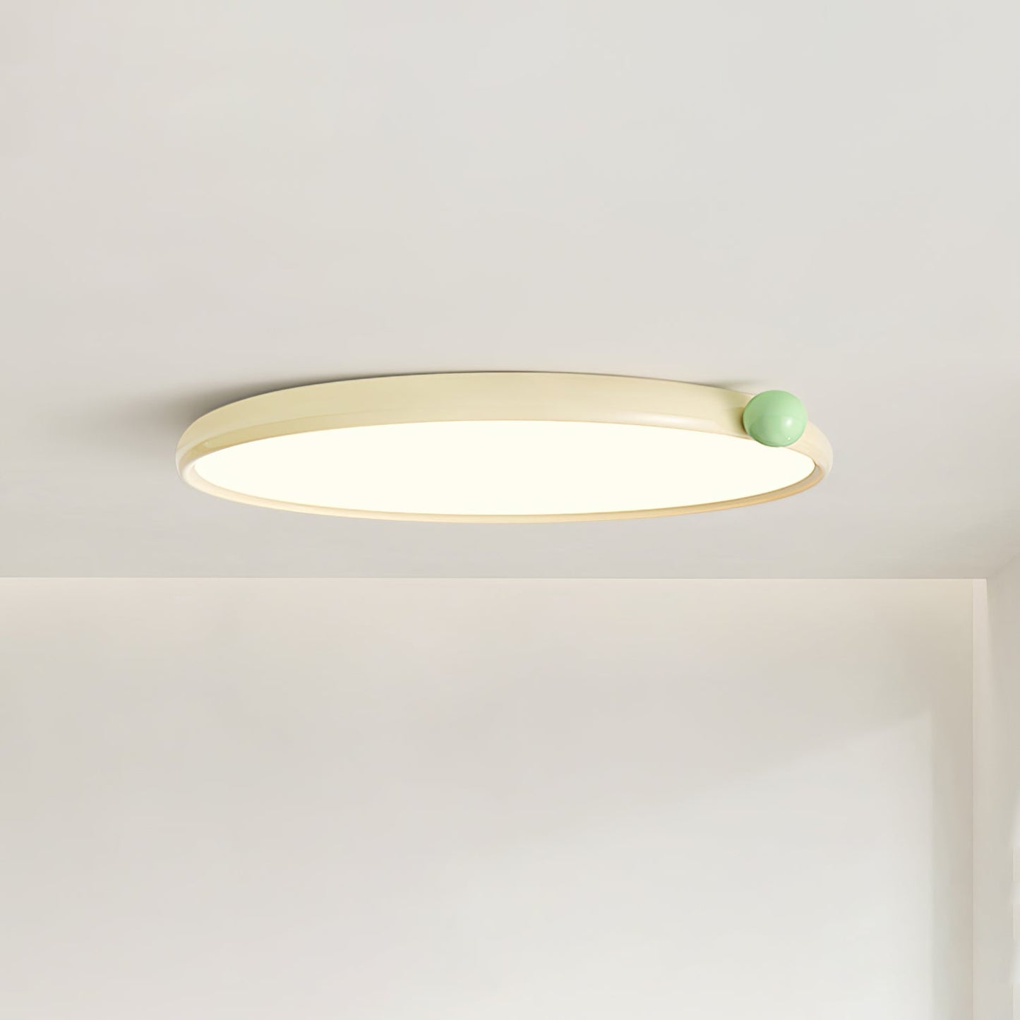 Lola Ceiling Lamp | Round Design | Red Accents