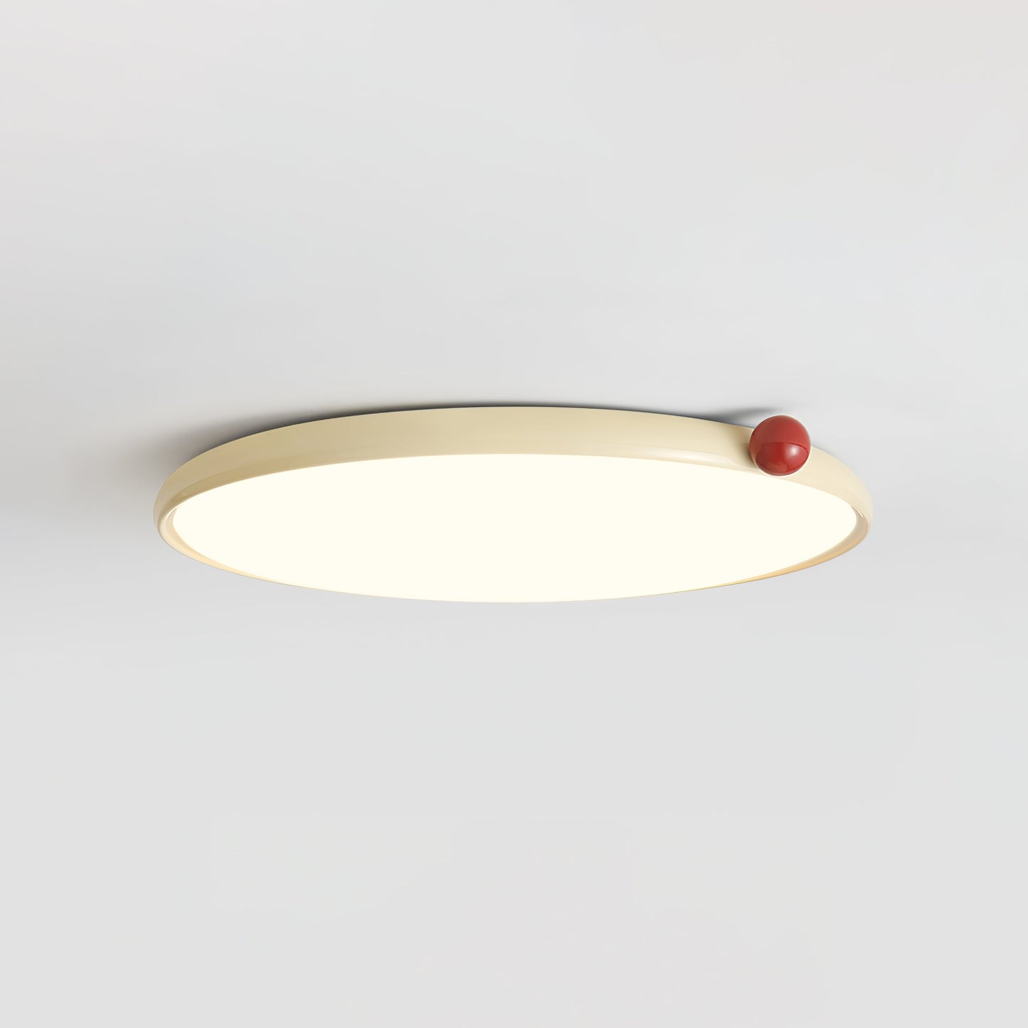 Lola Ceiling Lamp | Round Design | Red Accents