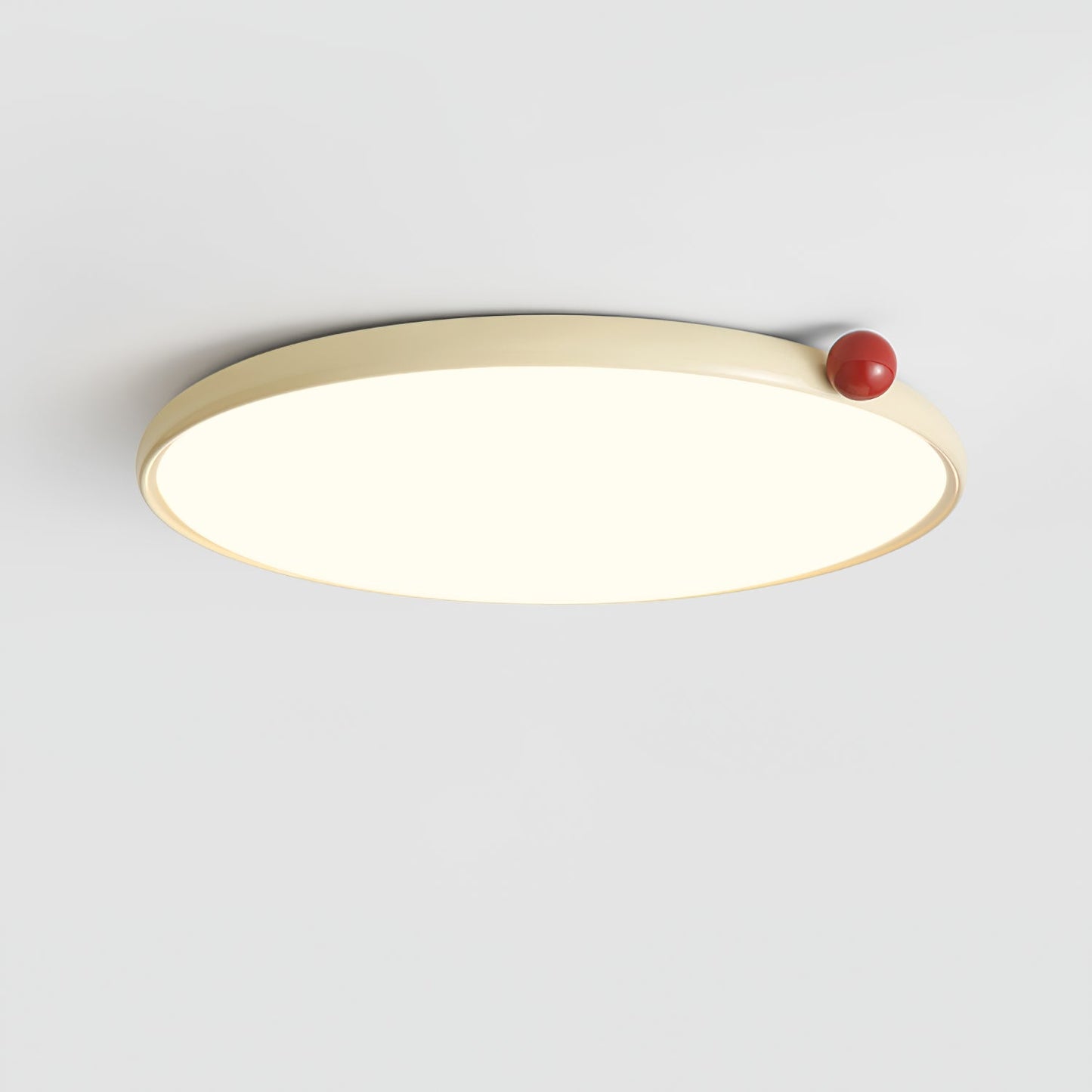 Lola Ceiling Lamp | Round Design | Red Accents