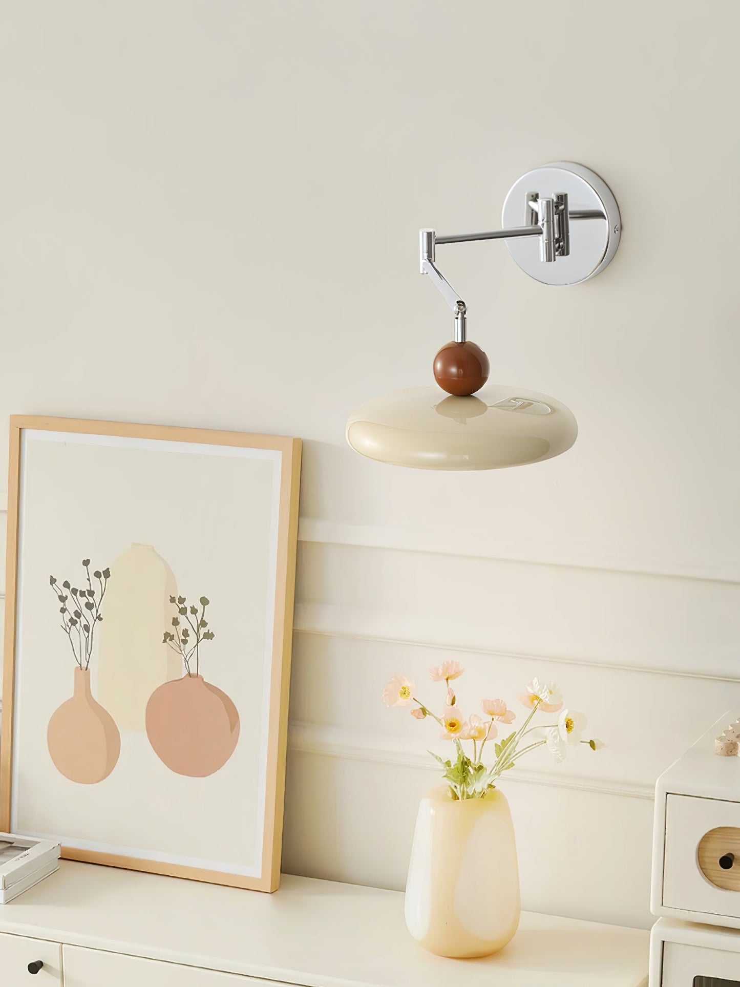 Lola Wall Lamp | Metal & Acrylic | Chrome or Green Finish
