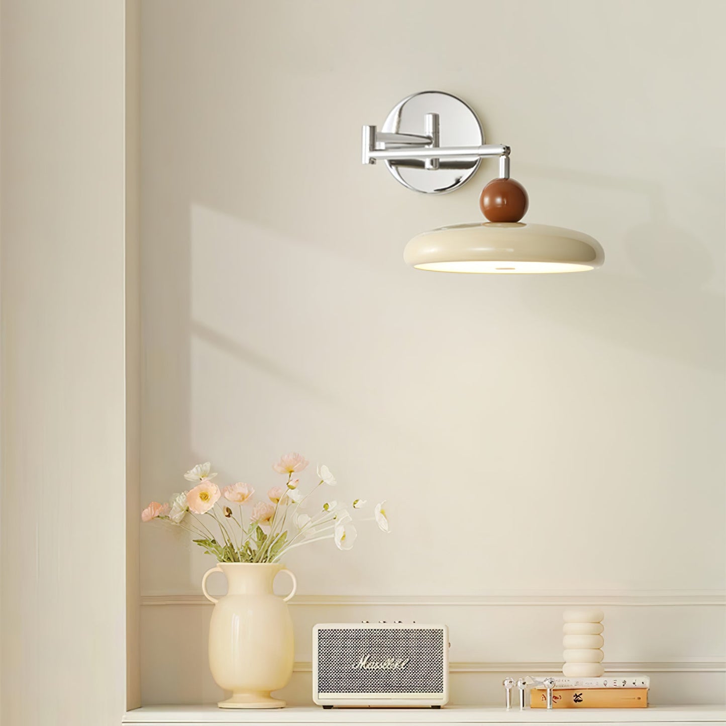Lola Wall Lamp | Metal & Acrylic | Chrome or Green Finish