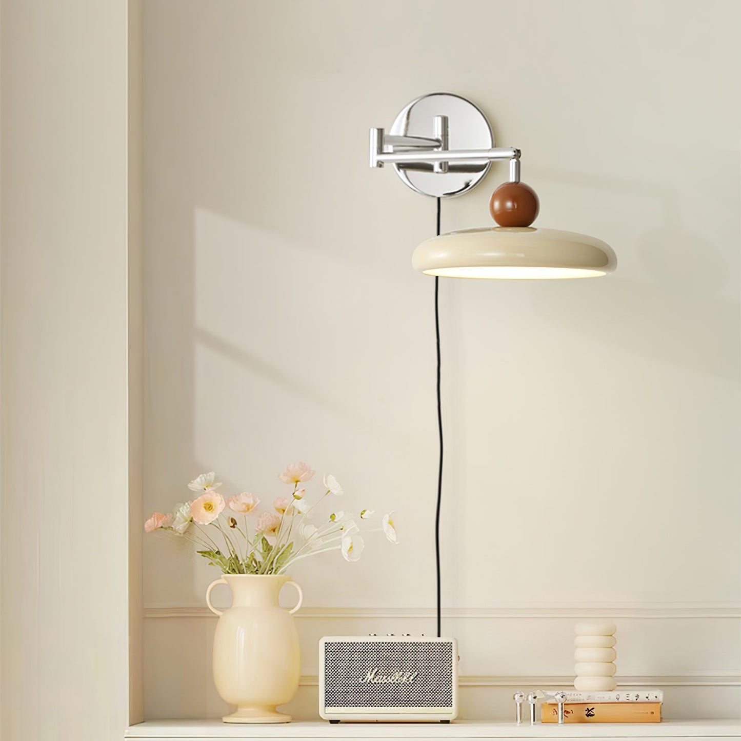 Lola Wall Lamp | Metal & Acrylic | Chrome or Green Finish