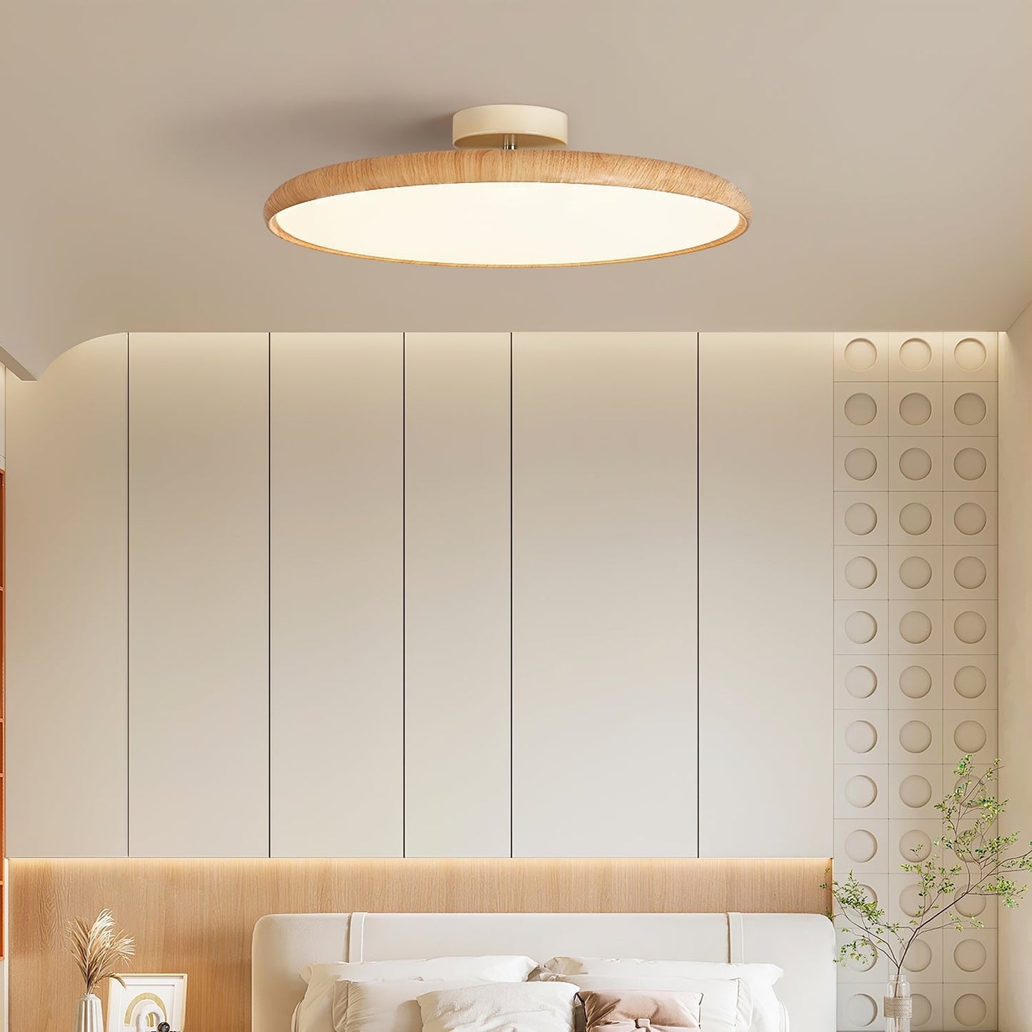 Lola Ceiling Lamp | Wood Grain | Adjustable