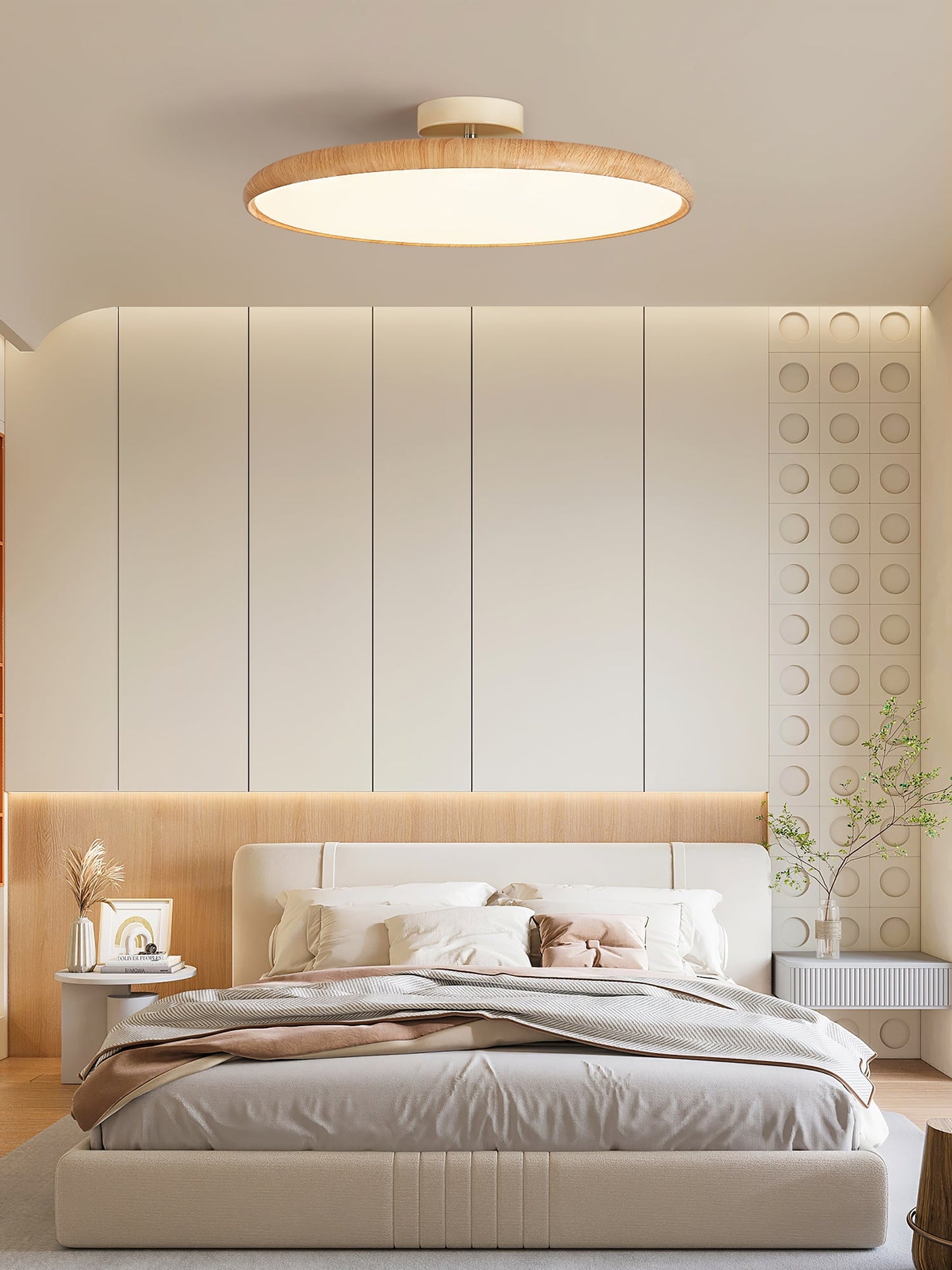Lola Ceiling Lamp | Wood Grain | Adjustable