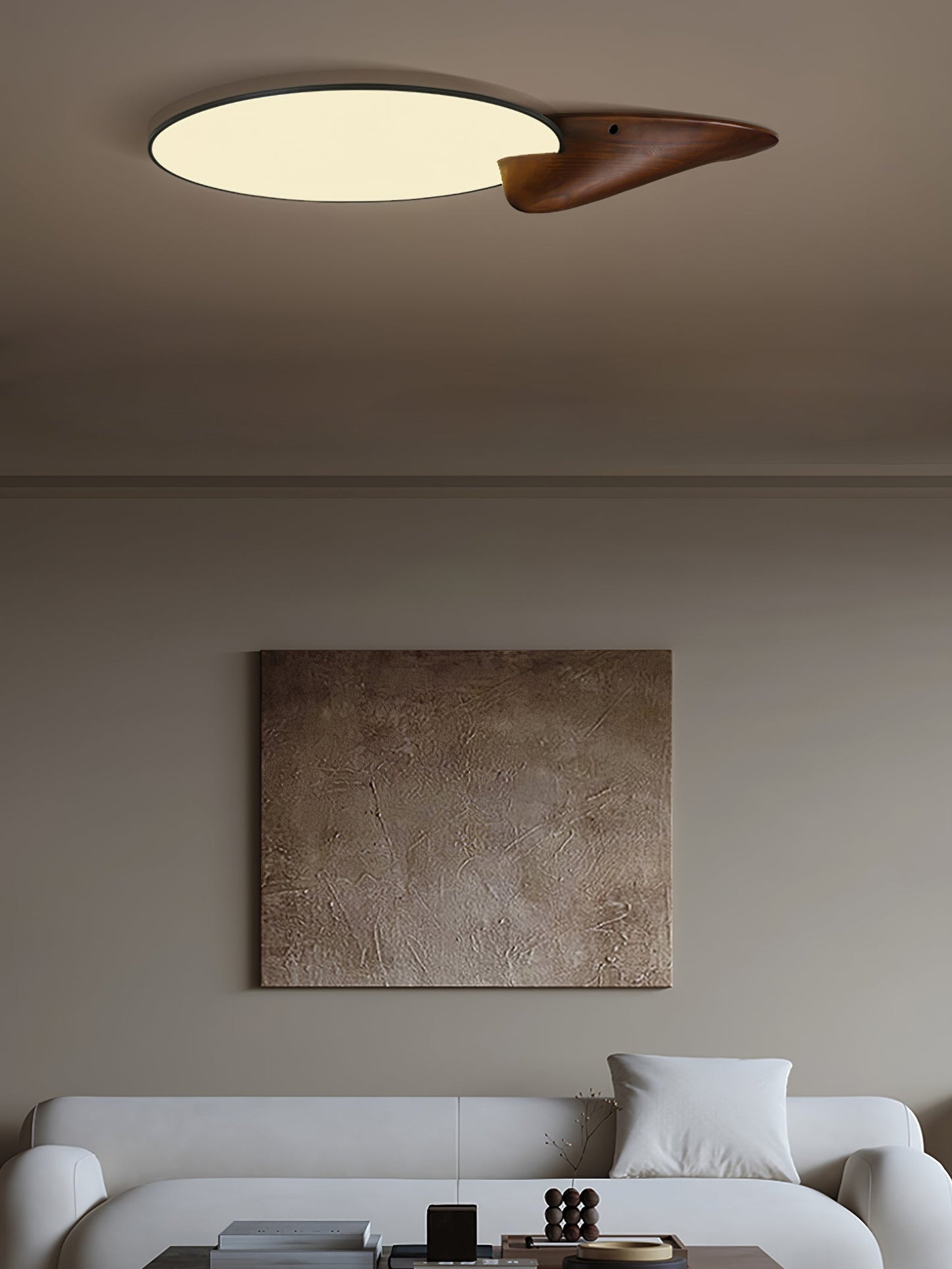 Lone Peak Ceiling Lamp | Wood, Metal, Acrylic | White, Black, Walnut Color