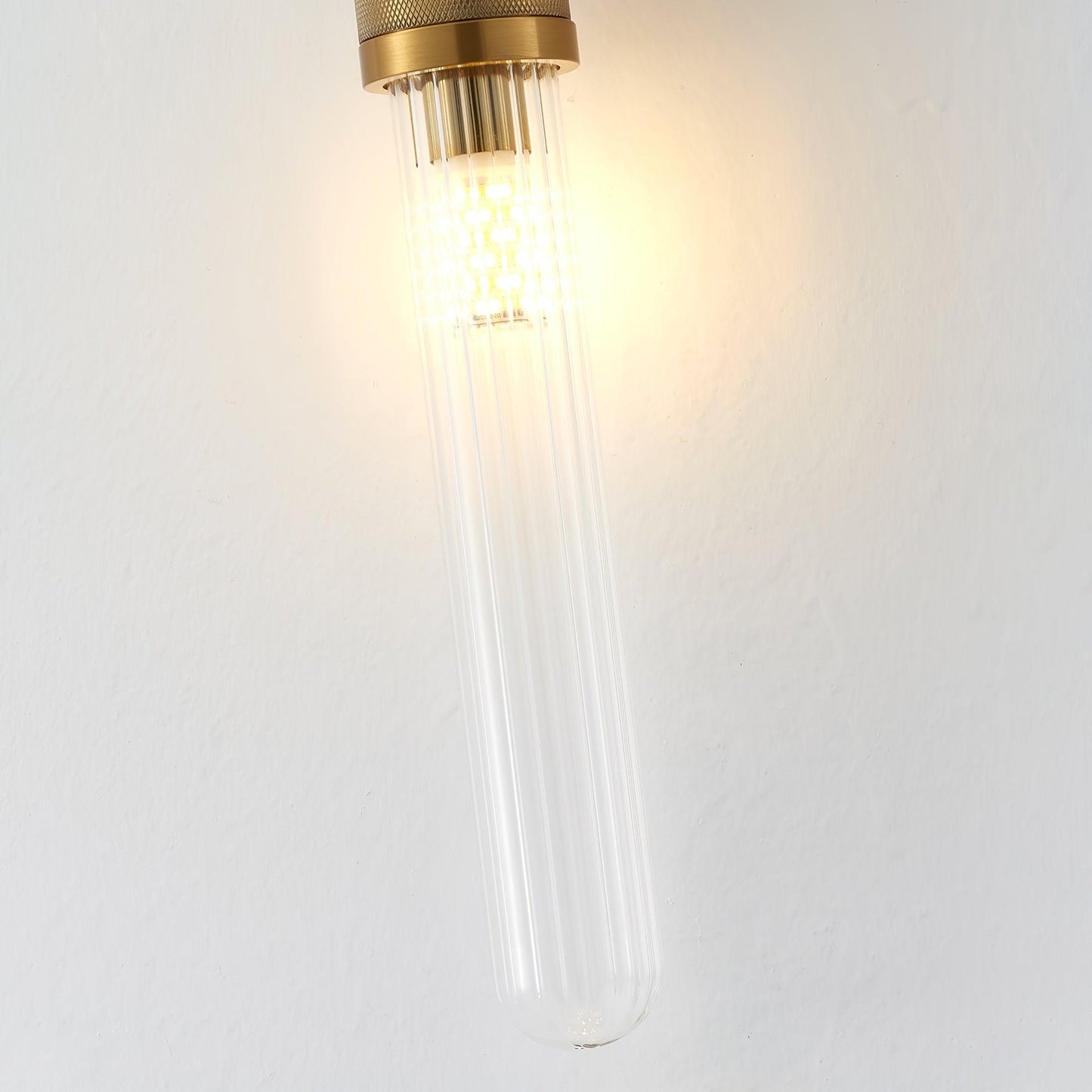 Long Arc Glass Wall Lamp | Metal & Glass | Gold or Black