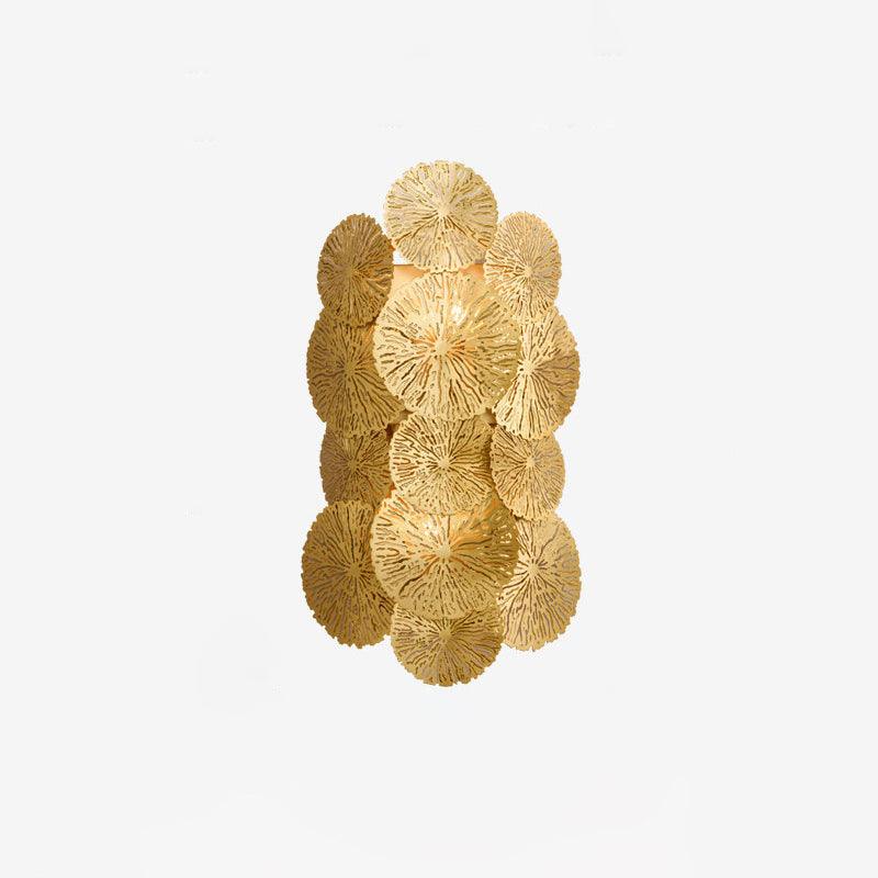 Lotus Leaf Wall Sconce | Brass | Gilded
