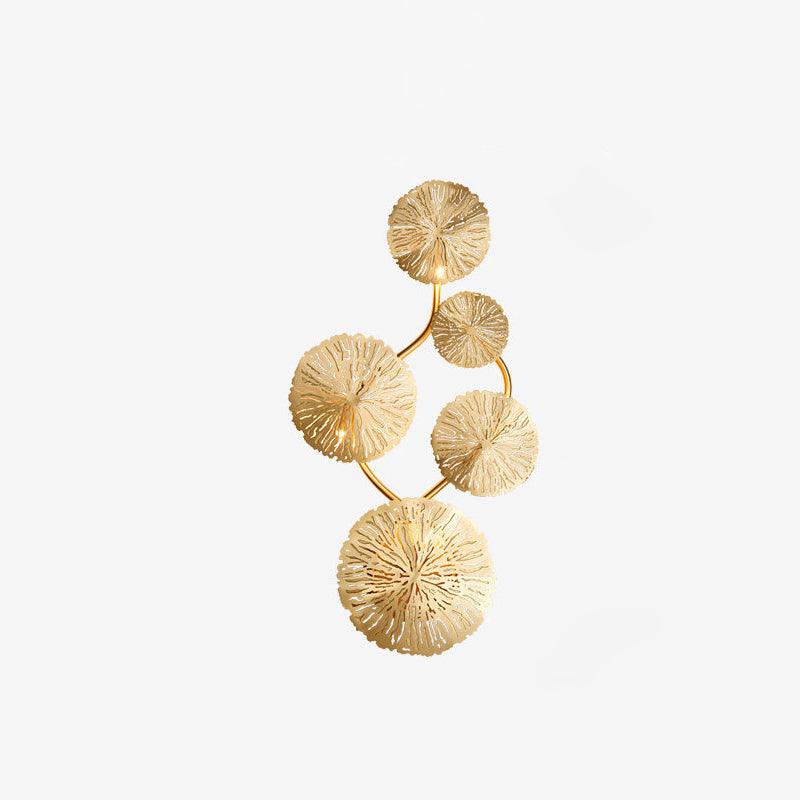 Lotus Leaf Wall Sconce | Brass | Gilded