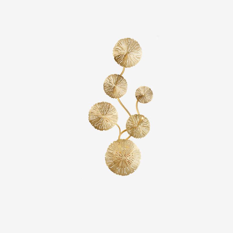 Lotus Leaf Wall Sconce | Brass | Gilded