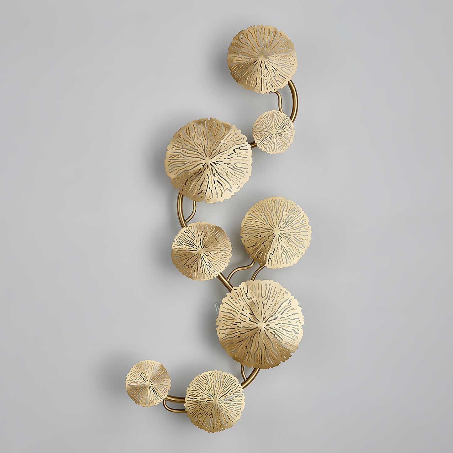 Lotus Leaf Wall Sconce | Brass | Gilded