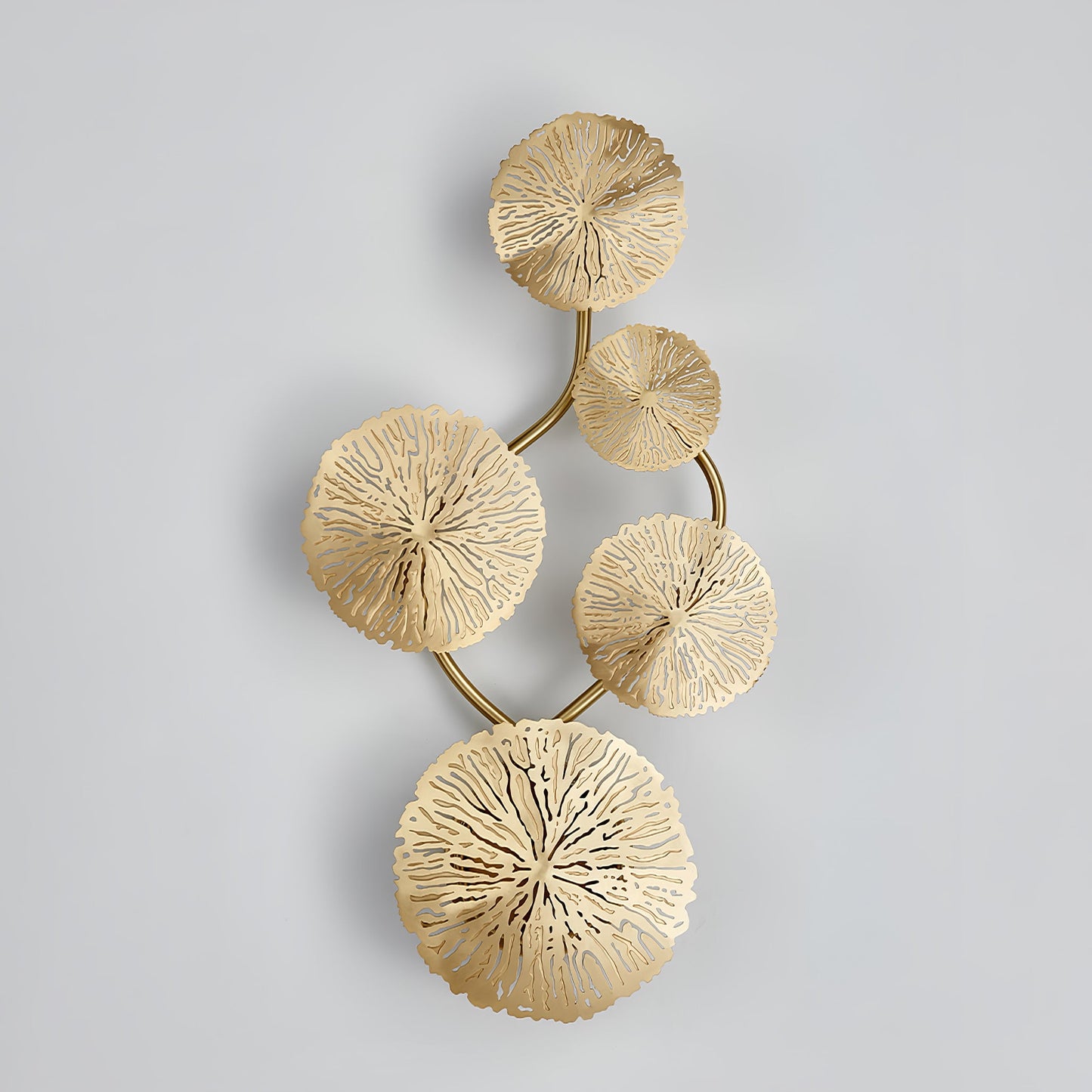 Lotus Leaf Wall Sconce | Brass | Gilded